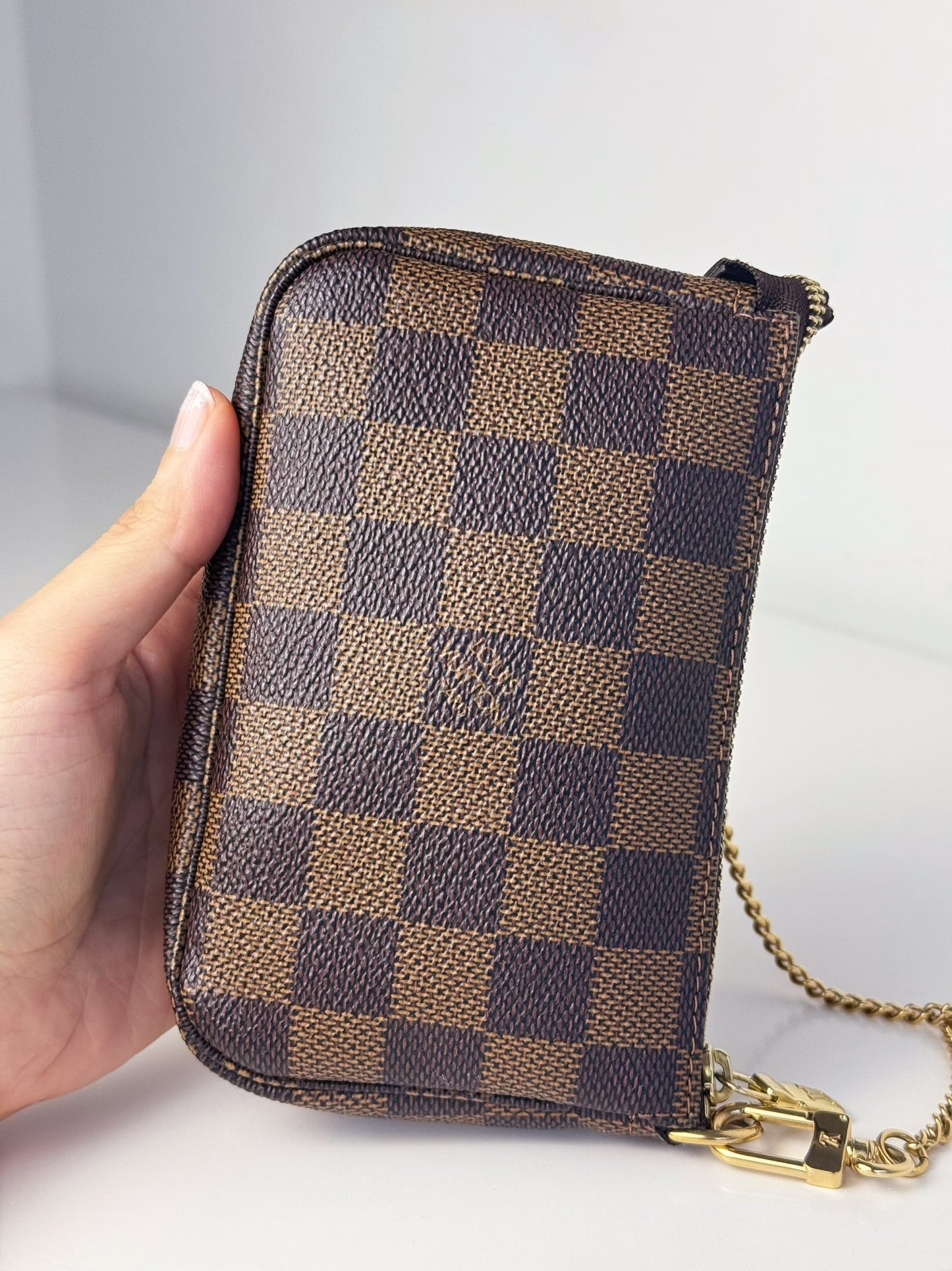Louis Vuitton Vintage Mini Damier Pochette Accessoires Shoulder Crossbody Bag
