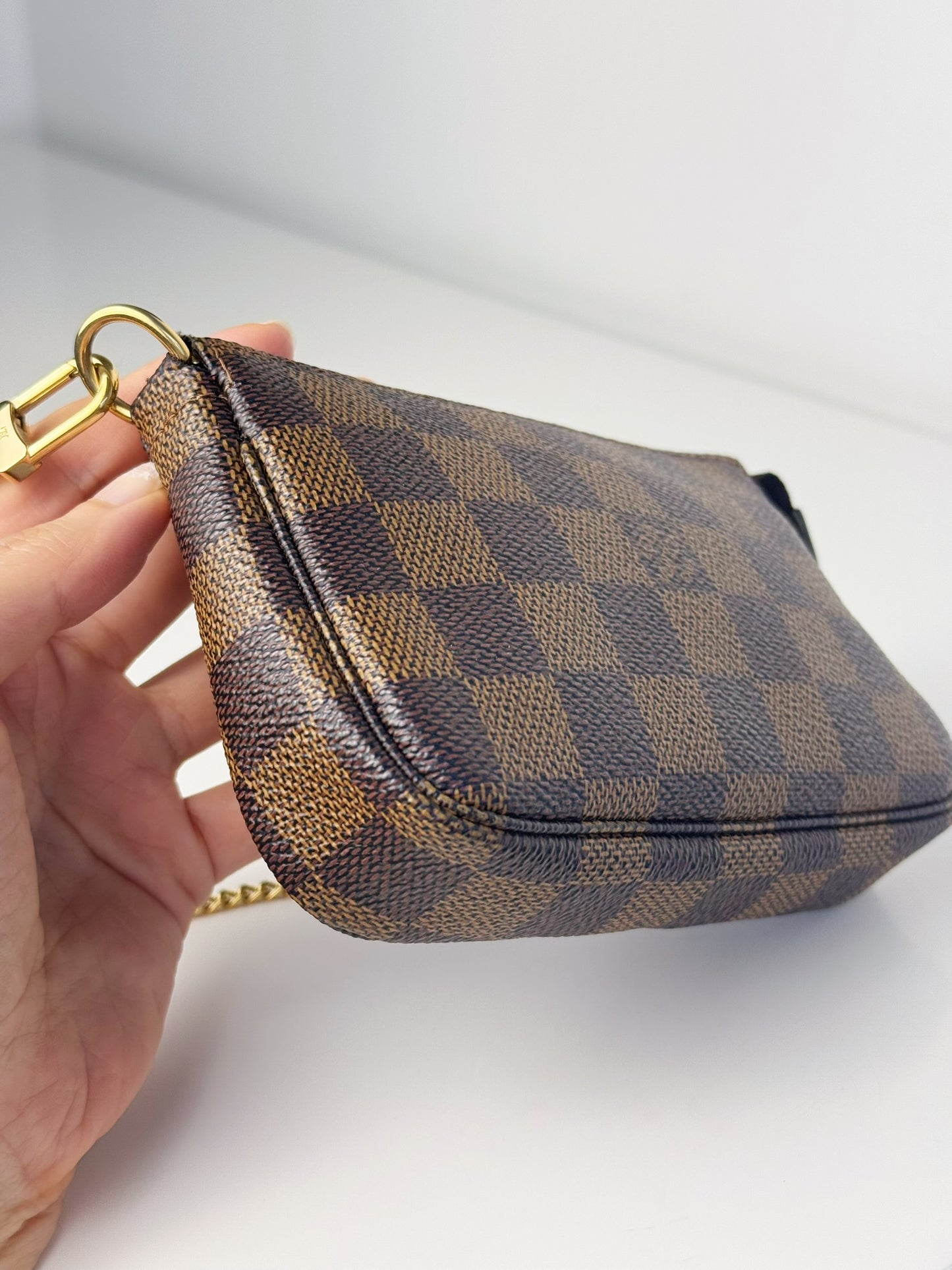 Louis Vuitton Vintage Mini Damier Pochette Accessoires Shoulder Crossbody Bag