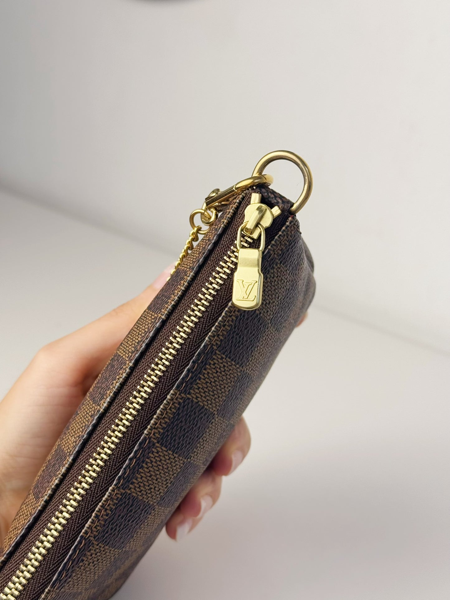 Louis Vuitton Vintage Mini Damier Pochette Accessoires Shoulder Crossbody Bag