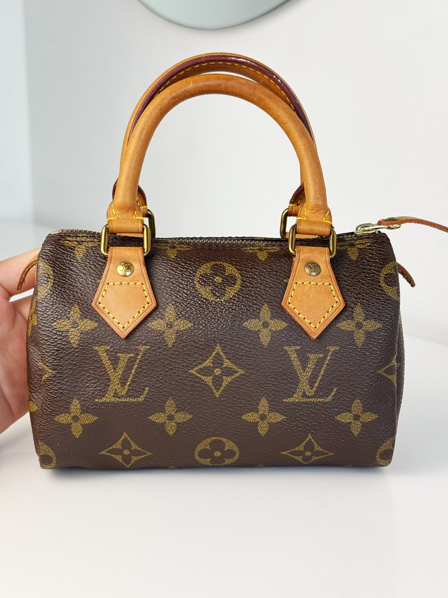 Louis Vuitton Vintage Mini Speedy Handbag Crossbody Bag