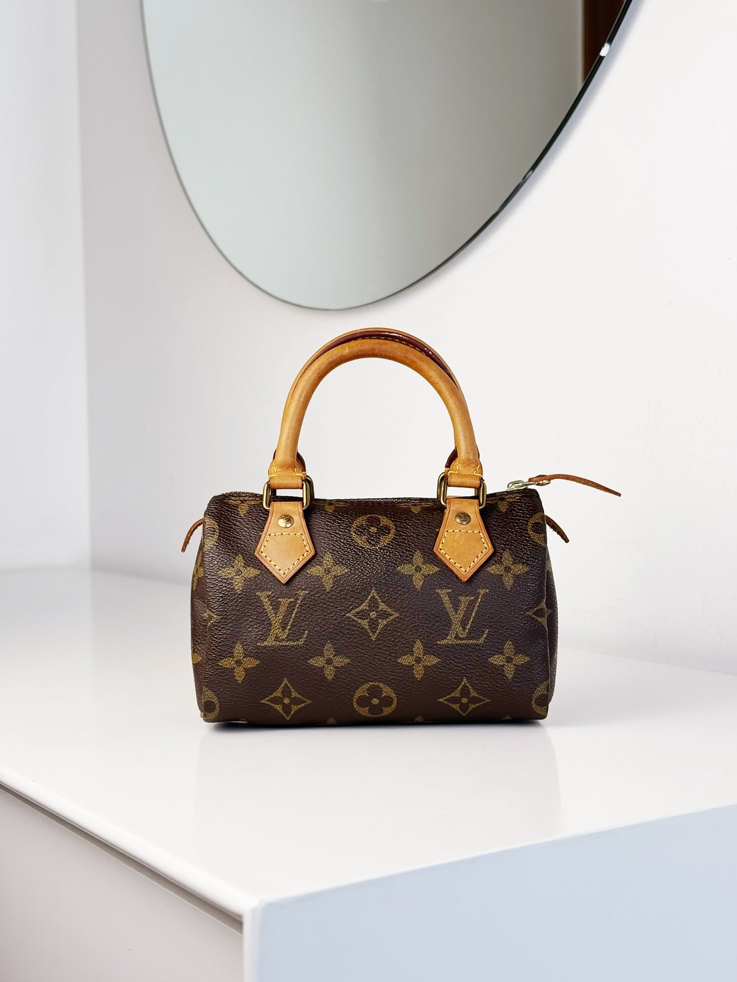 Louis Vuitton Vintage Mini Speedy Handbag Crossbody Bag