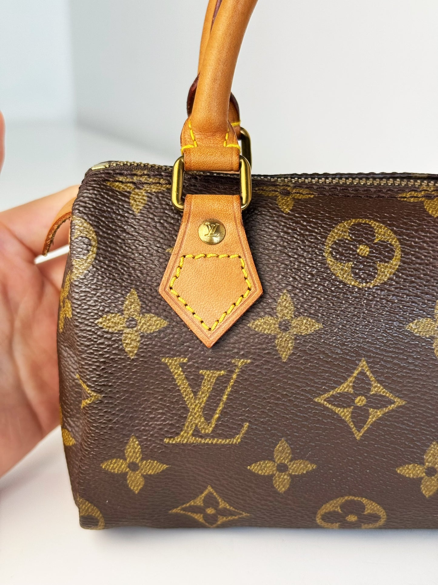 Louis Vuitton Vintage Mini Speedy Handbag Crossbody Bag