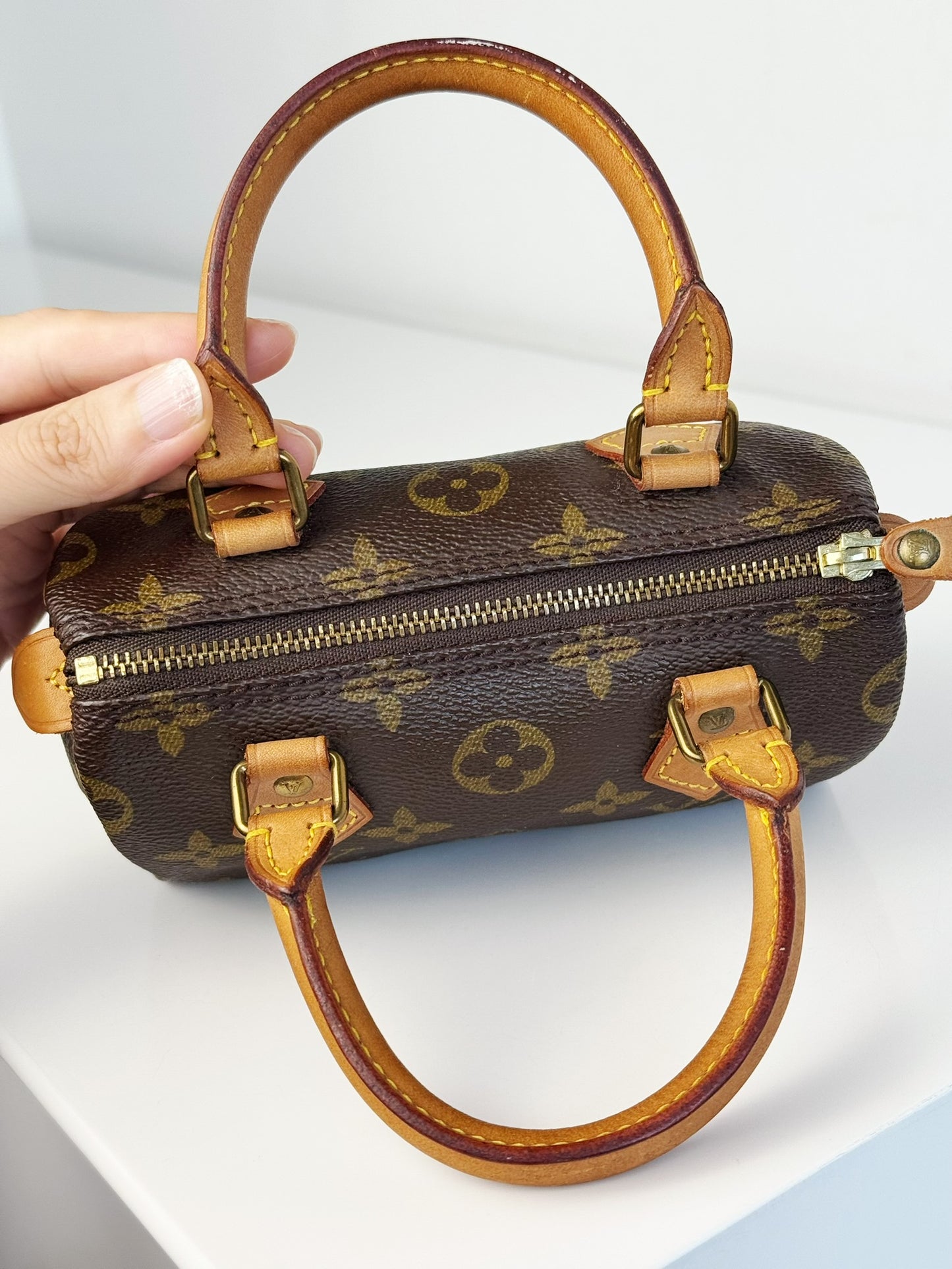Louis Vuitton Vintage Mini Speedy Handbag Crossbody Bag