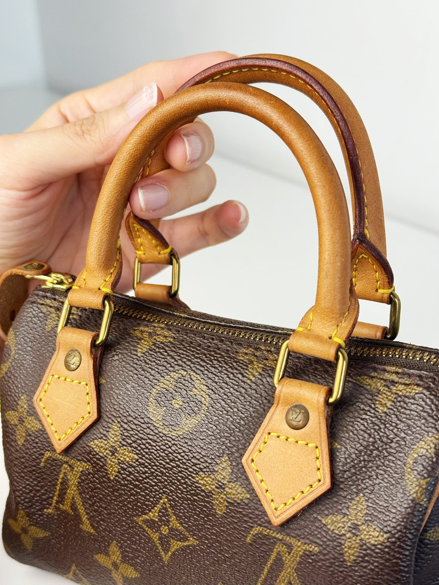 Louis Vuitton Vintage Mini Speedy Handbag Crossbody Bag