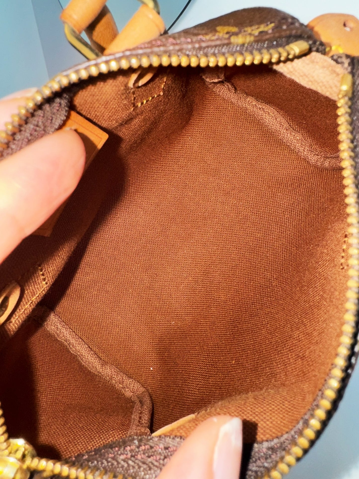 Louis Vuitton Vintage Mini Speedy Handbag Crossbody Bag