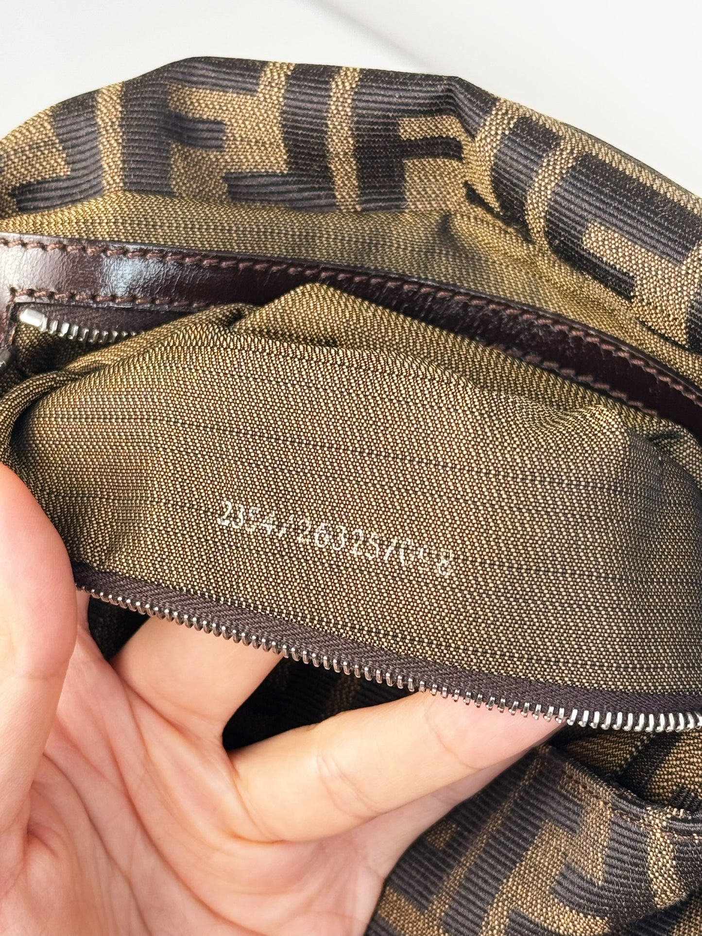 Fendi Vintage Zucca Mamma Baguette Shoulder Bag
