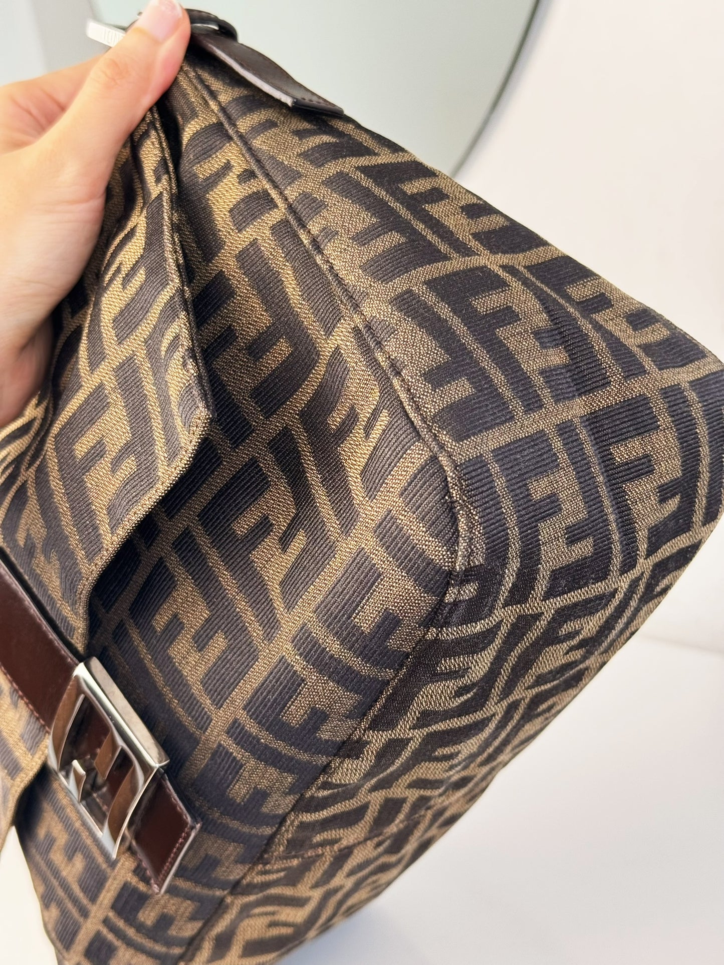 Fendi Vintage Zucca Mamma Baguette Shoulder Bag