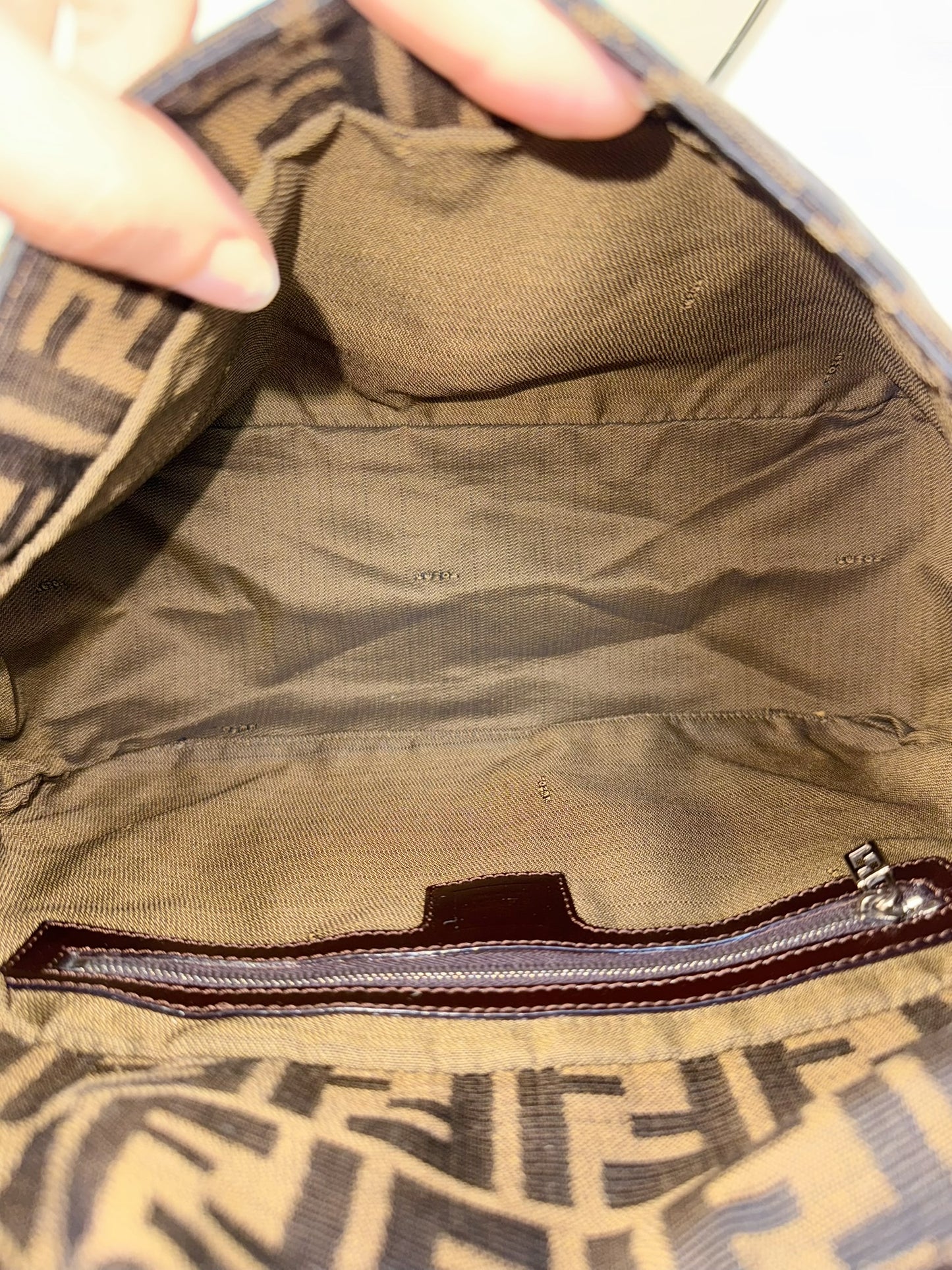 Fendi Vintage Zucca Mamma Baguette Shoulder Bag