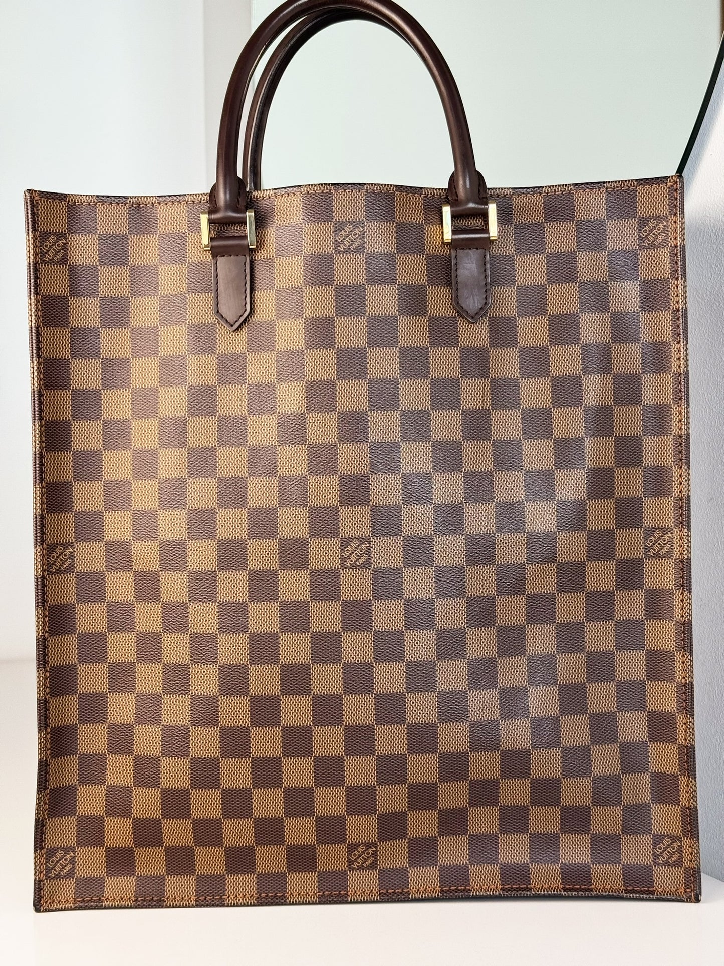 Louis Vuitton Vintage Damier Plat Sac Tote Crossbody Bag