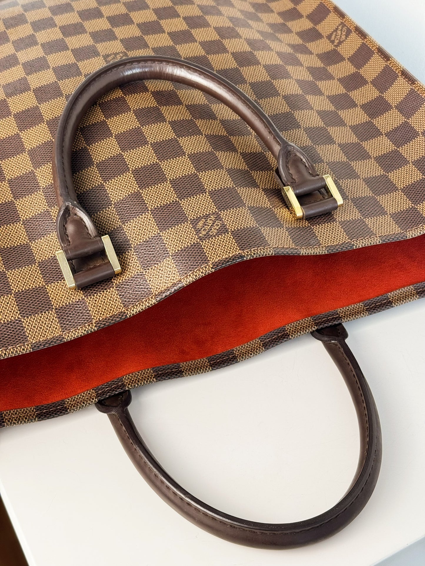 Louis Vuitton Vintage Damier Plat Sac Tote Crossbody Bag