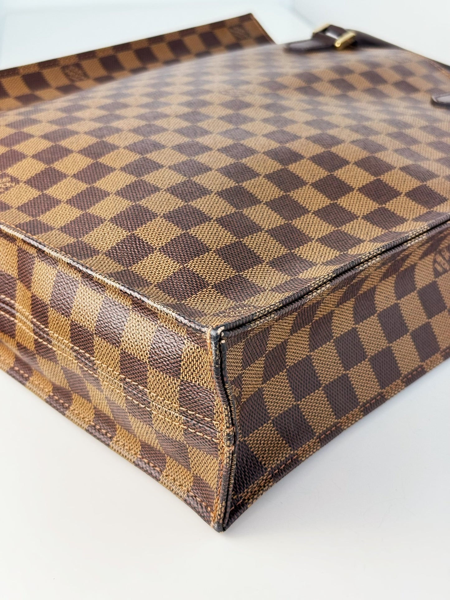Louis Vuitton Vintage Damier Plat Sac Tote Crossbody Bag