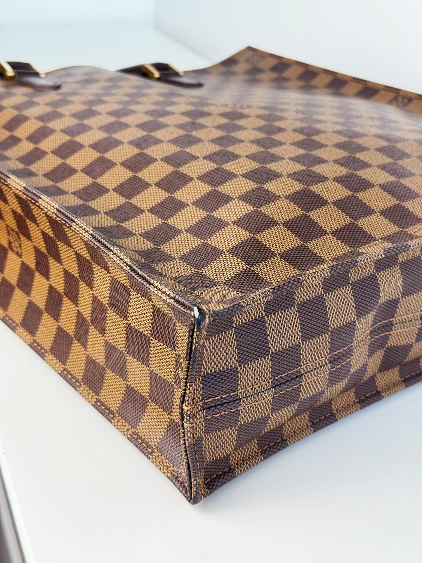 Louis Vuitton Vintage Damier Plat Sac Tote Crossbody Bag