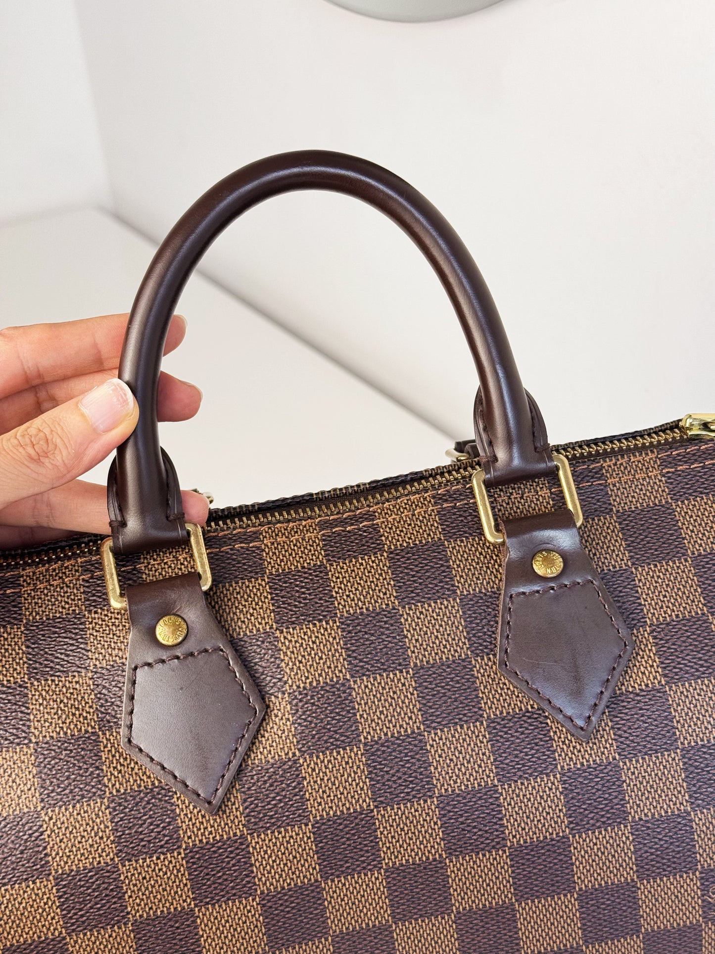 Louis Vuitton Vintage Damier Speedy 25 Handbag Crossbody Bag