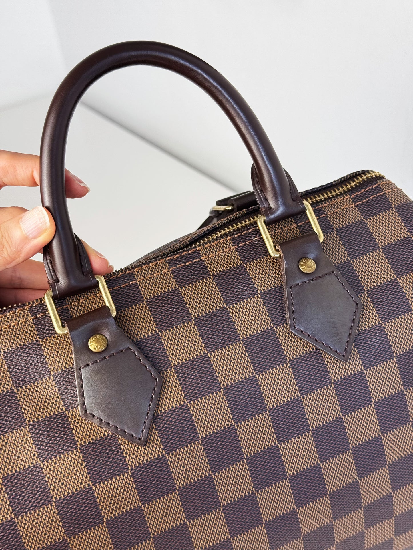 Louis Vuitton Vintage Damier Speedy 25 Handbag Crossbody Bag
