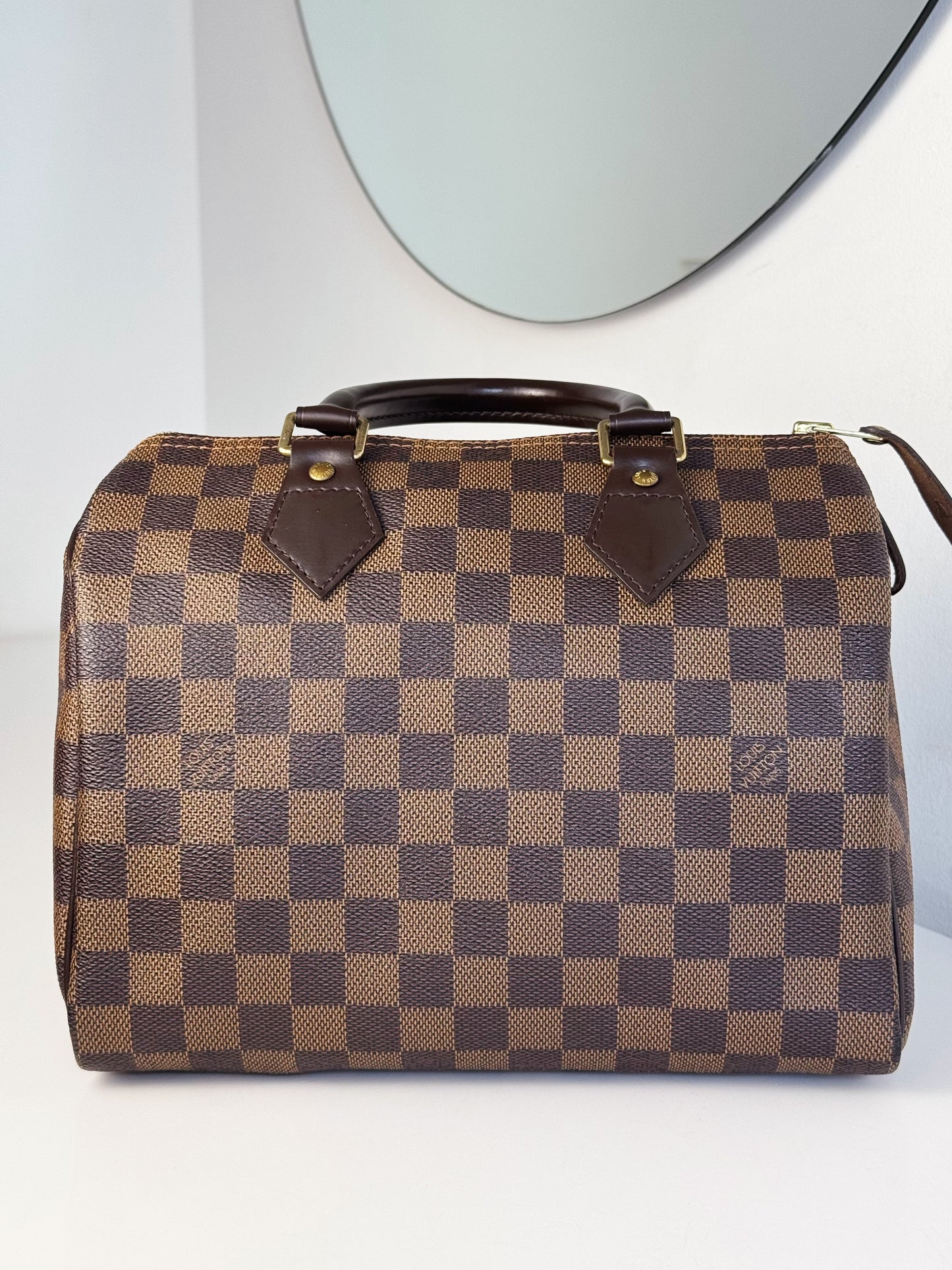 Louis Vuitton Vintage Damier Speedy 25 Handbag Crossbody Bag