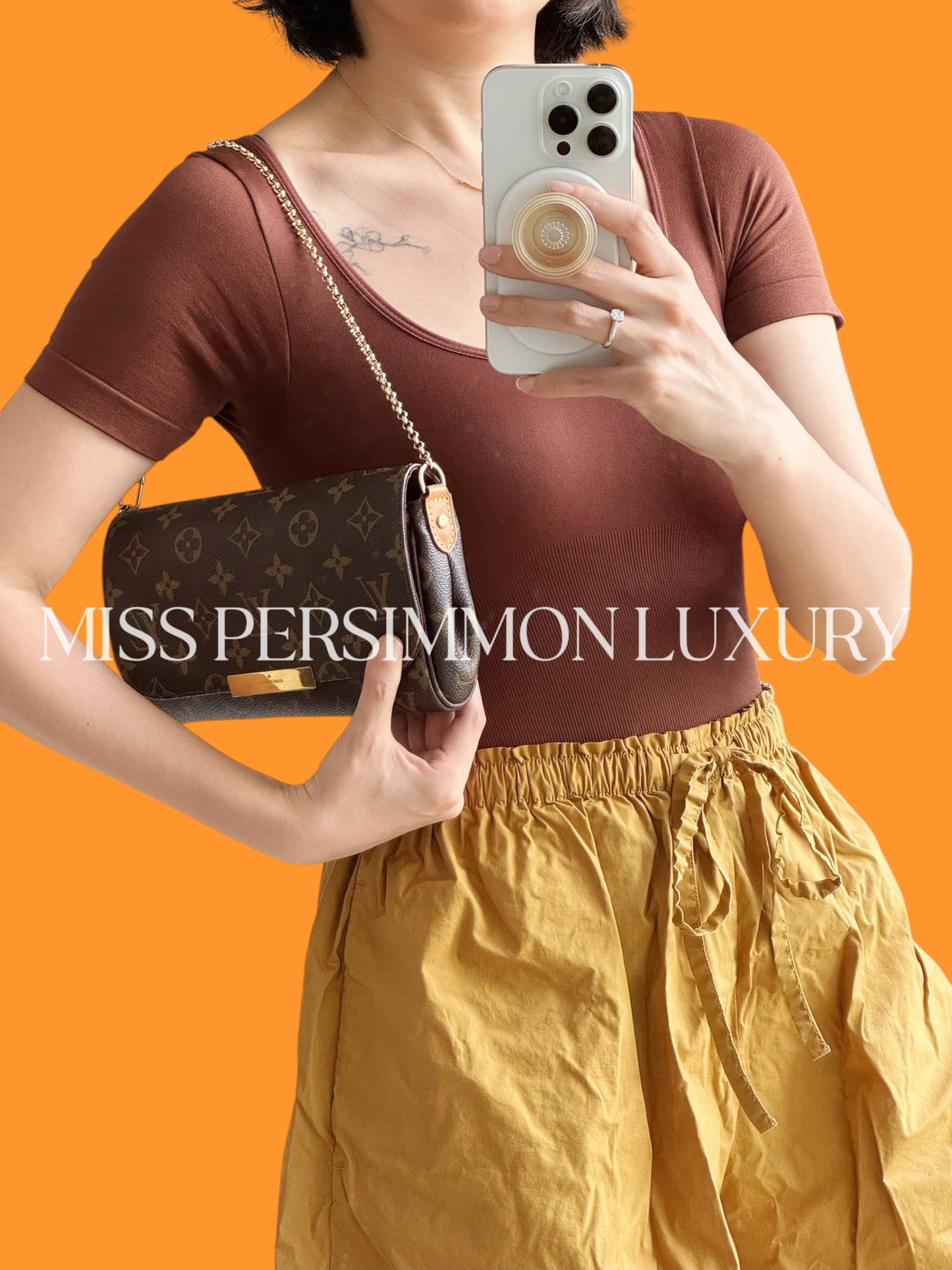 Louis Vuitton Vintage Favorite PM Shoulder Crossbody Bag