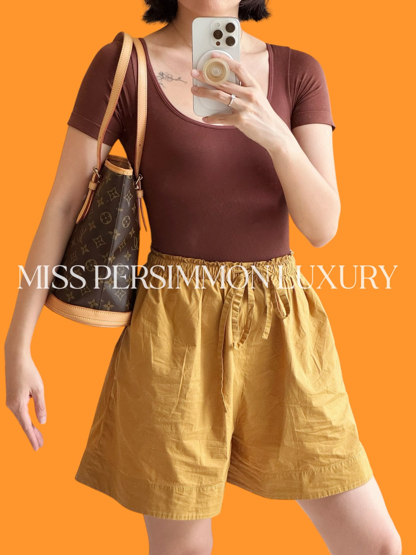 Louis Vuitton Vintage Marais Bucket Tote Shoulder Bag