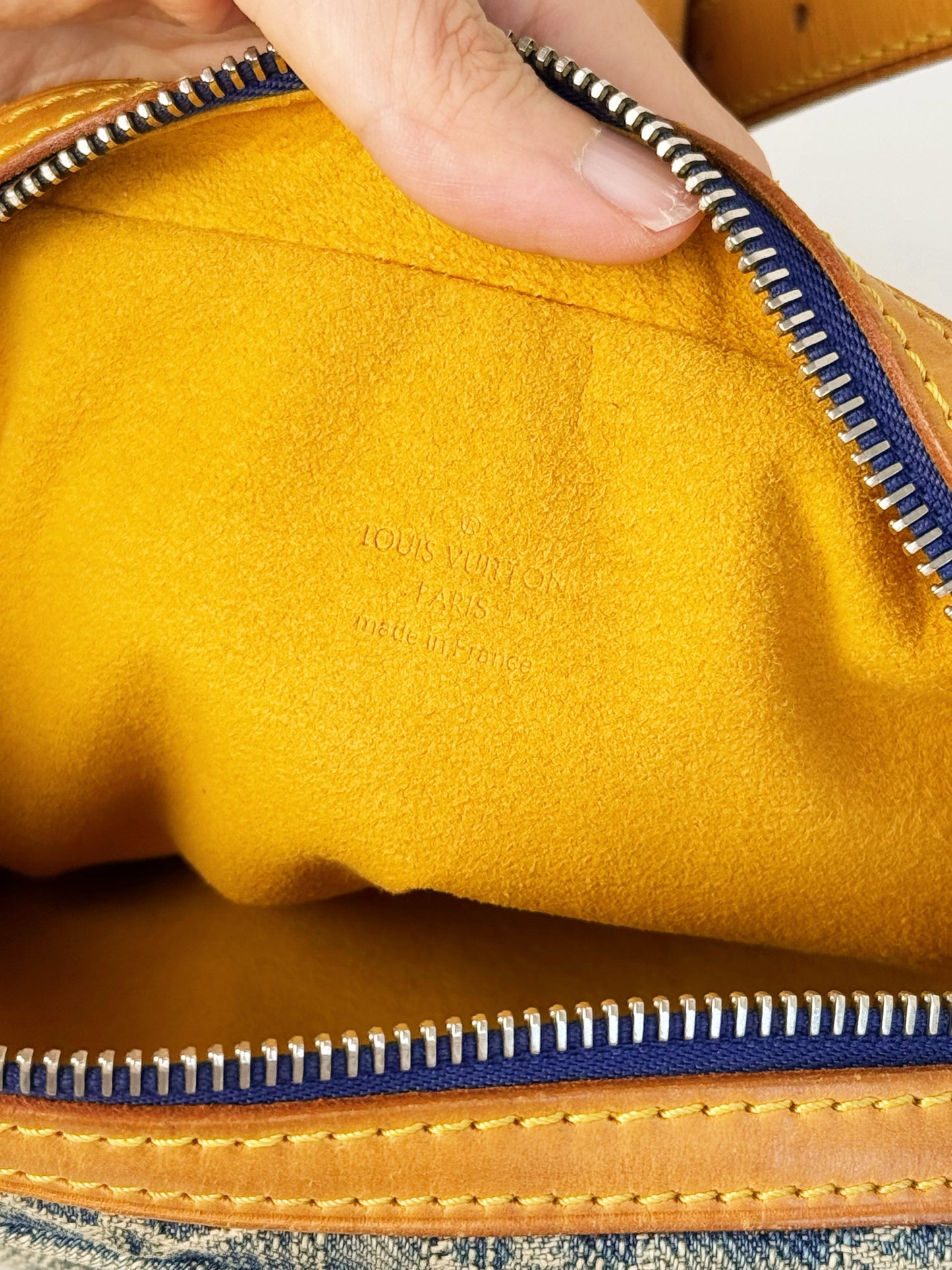 Louis Vuitton Vintage Denim Camera Crossbody Bag
