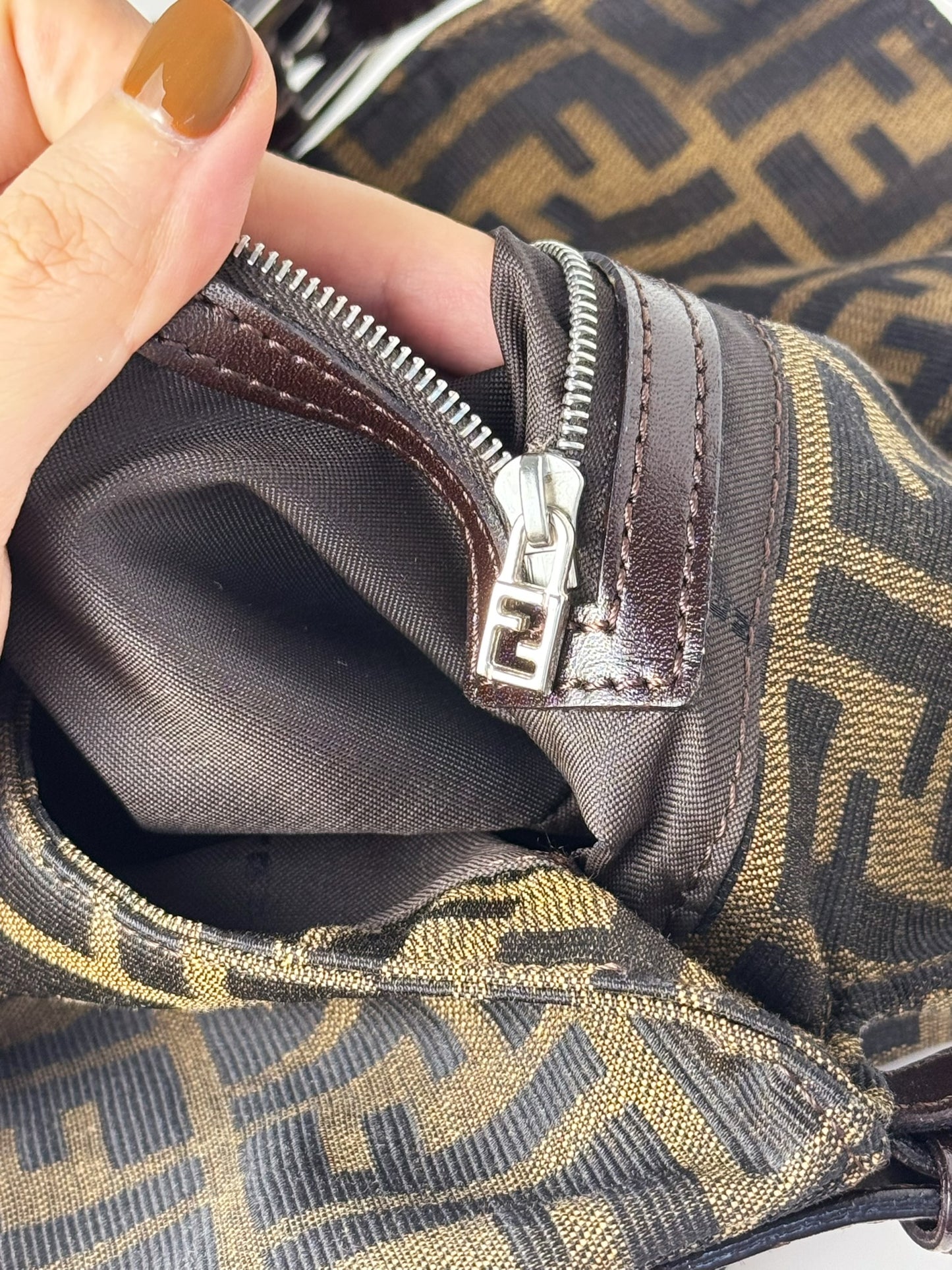 Fendi Vintage Zucca Baguette Shoulder Bag