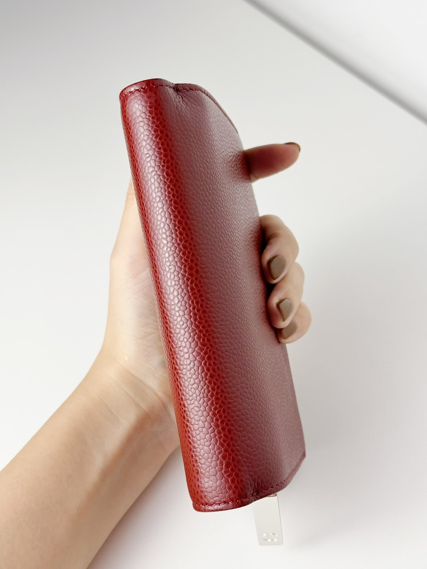 Chanel Red Caviar Skin Wallet
