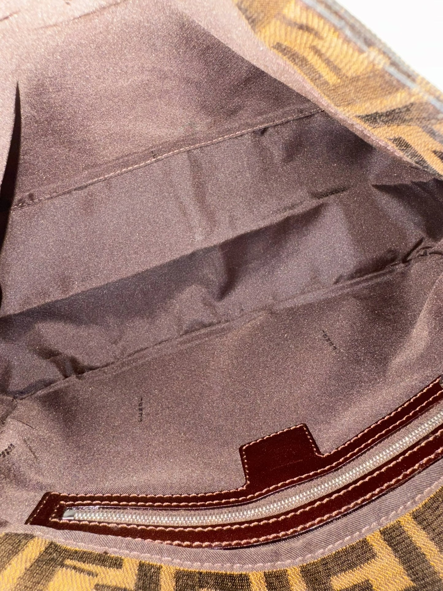 Fendi Vintage Zucca Mamma Baguette Shoulder Bag