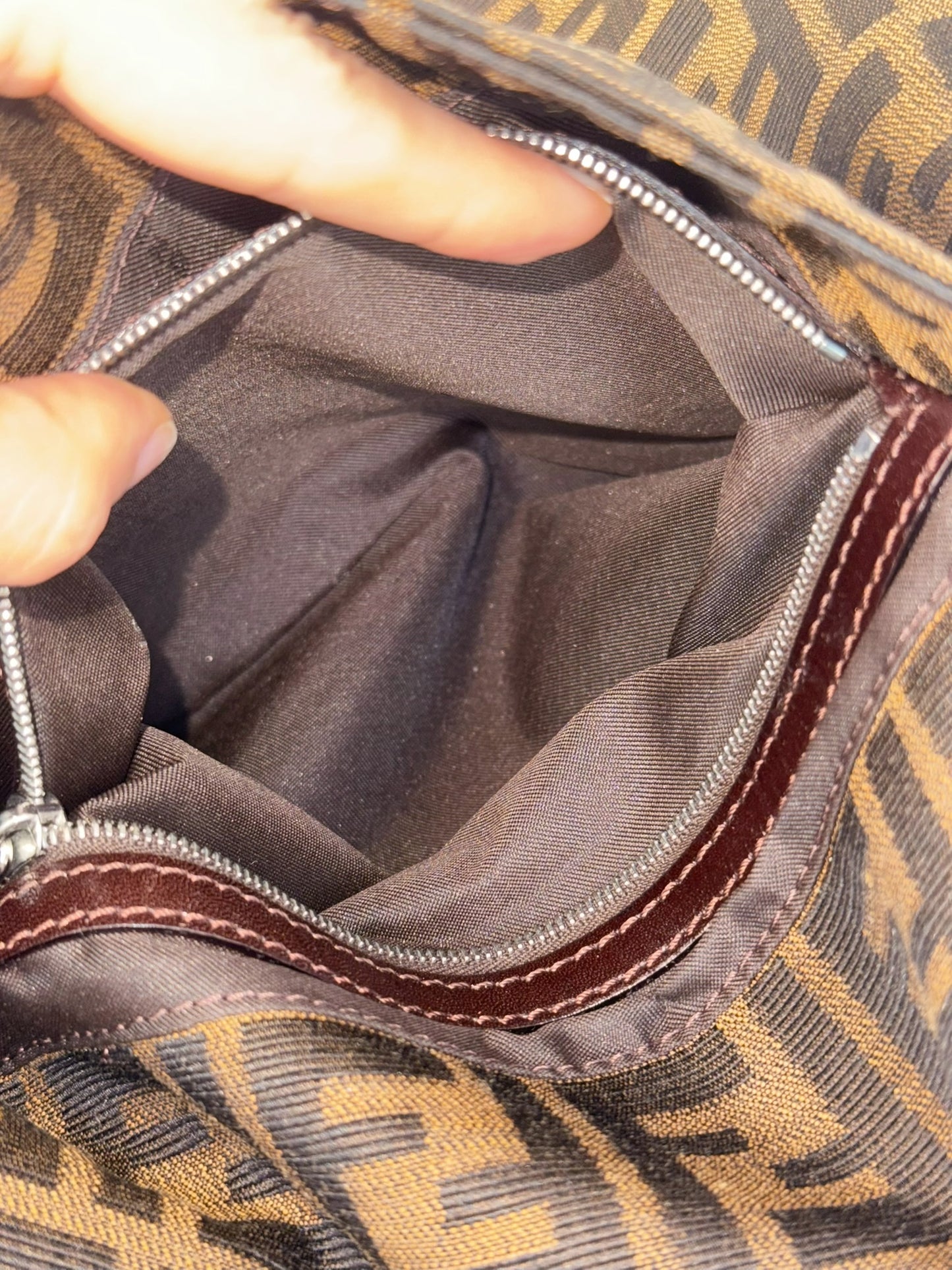 Fendi Vintage Zucca Mamma Baguette Shoulder Bag
