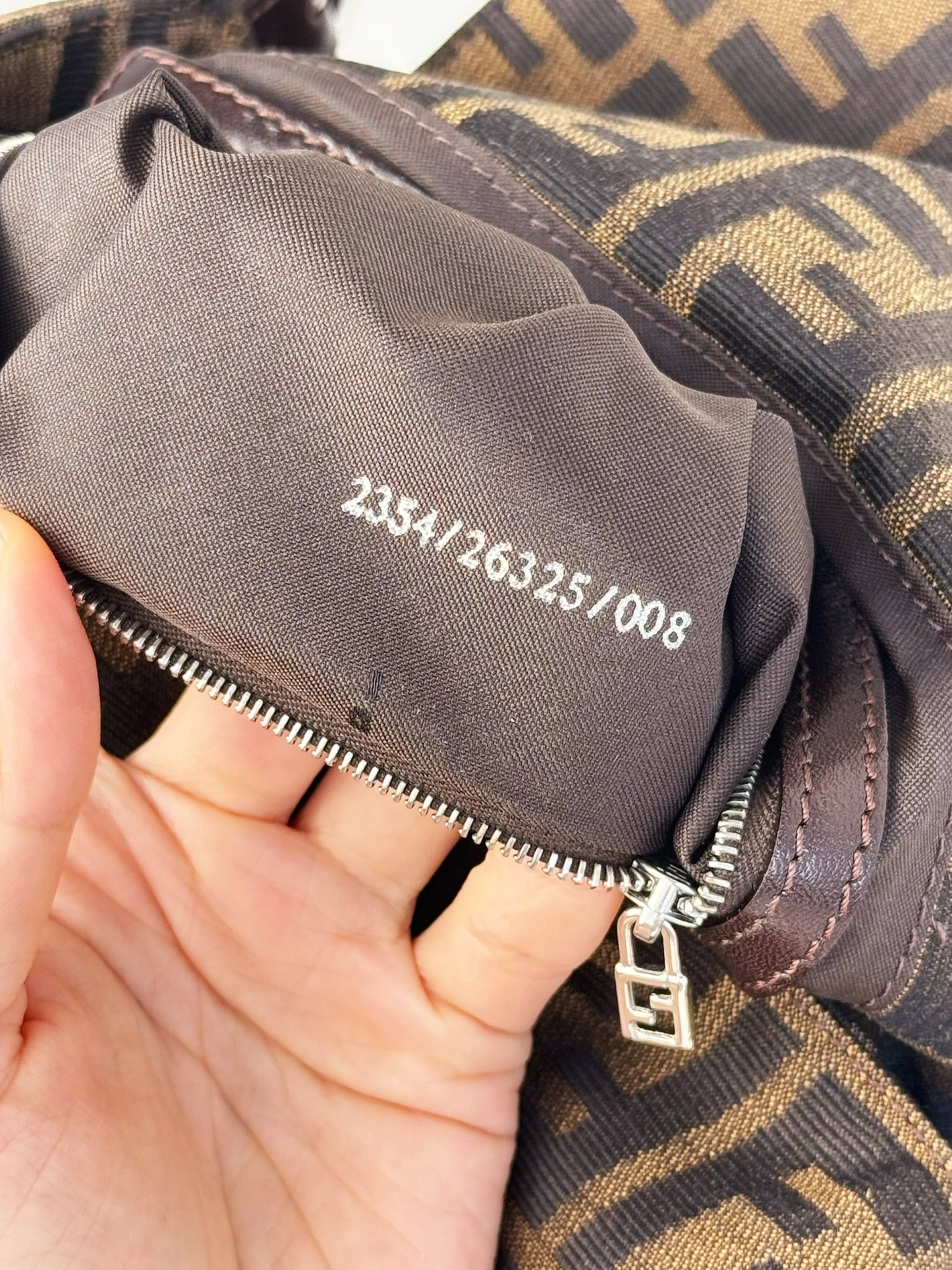Fendi Vintage Zucca Mamma Baguette Shoulder Bag