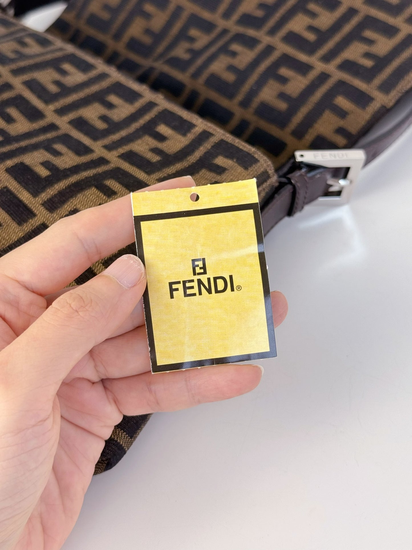 Fendi Vintage Zucca Mamma Baguette Shoulder Bag