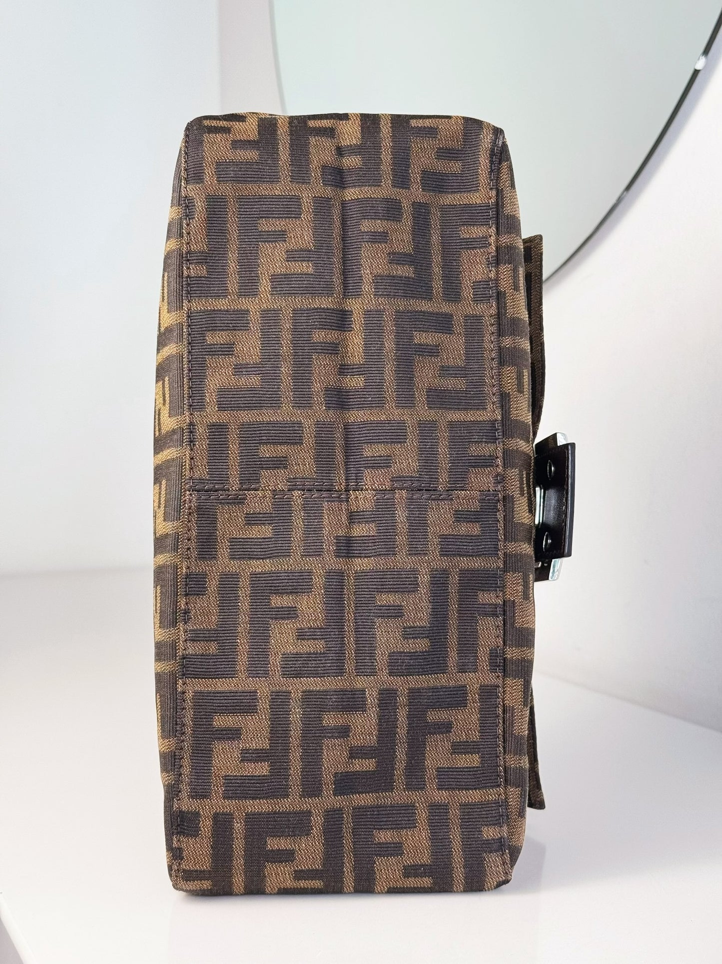 Fendi Vintage Zucca Mamma Baguette Shoulder Bag