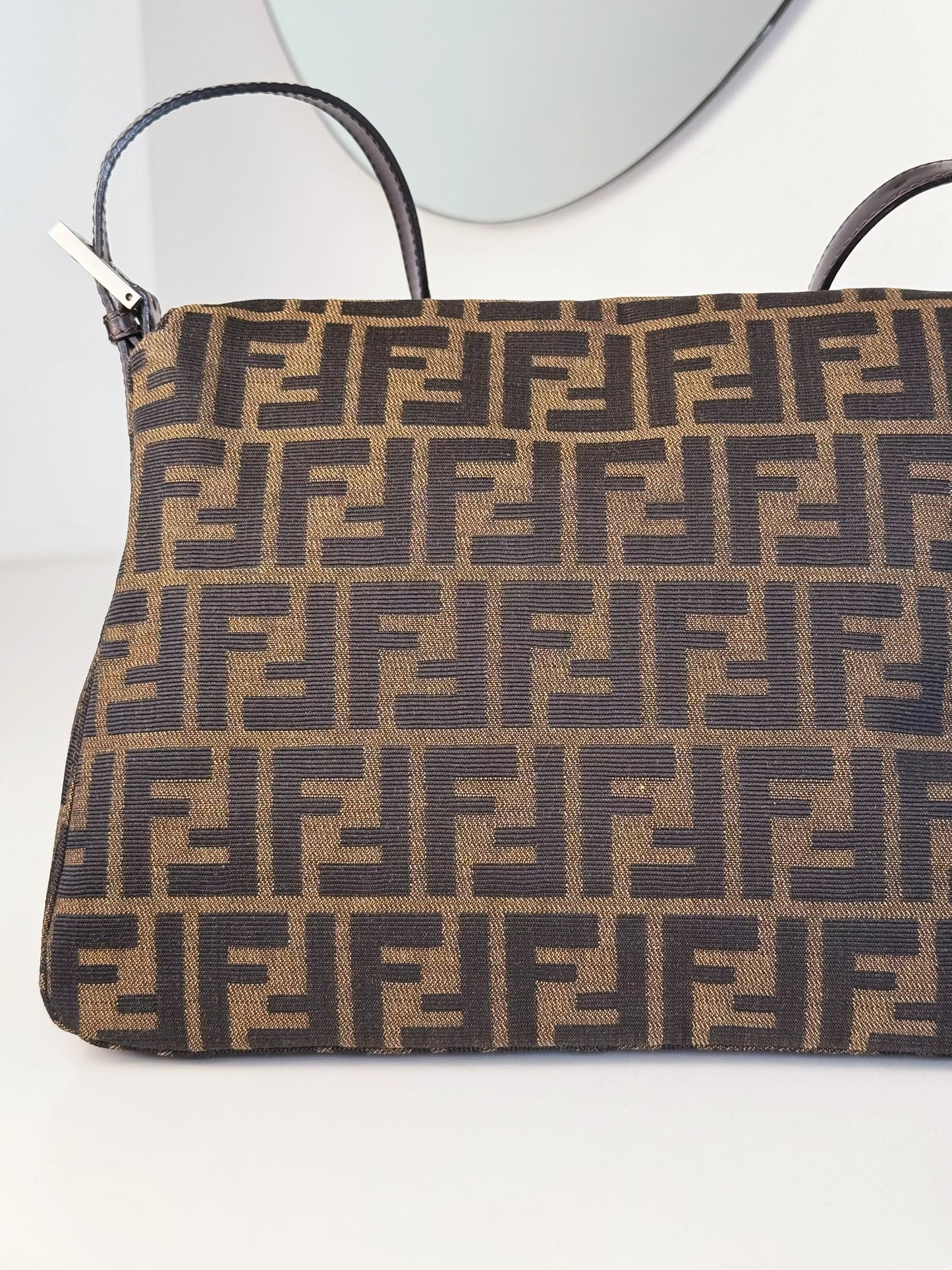 Fendi Vintage Zucca Mamma Baguette Shoulder Bag