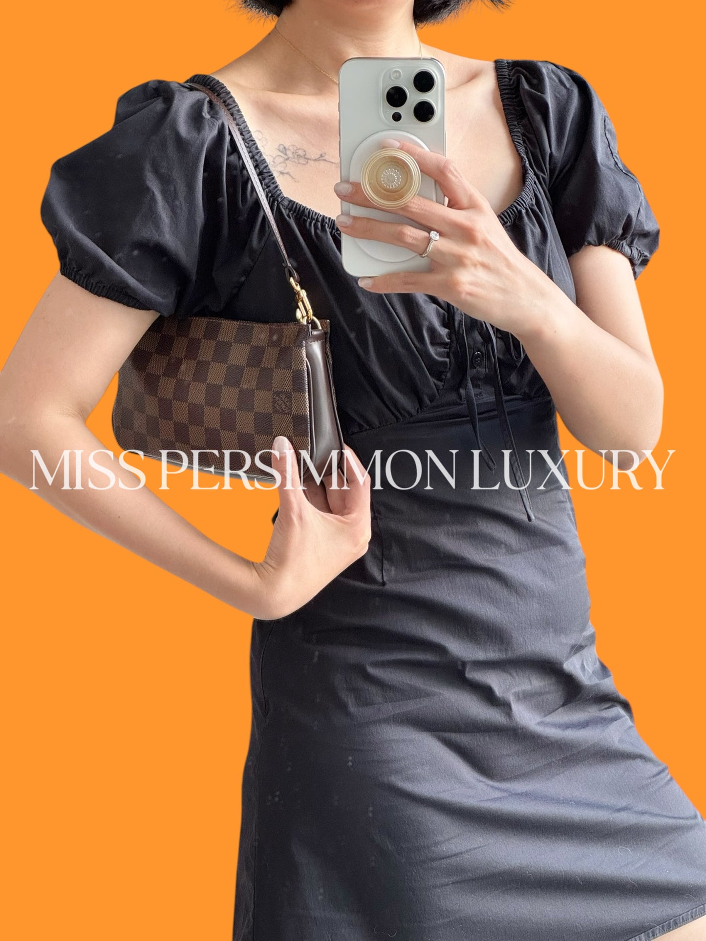 Louis Vuitton Vintage Damier Navona Shoulder Crossbody Bag