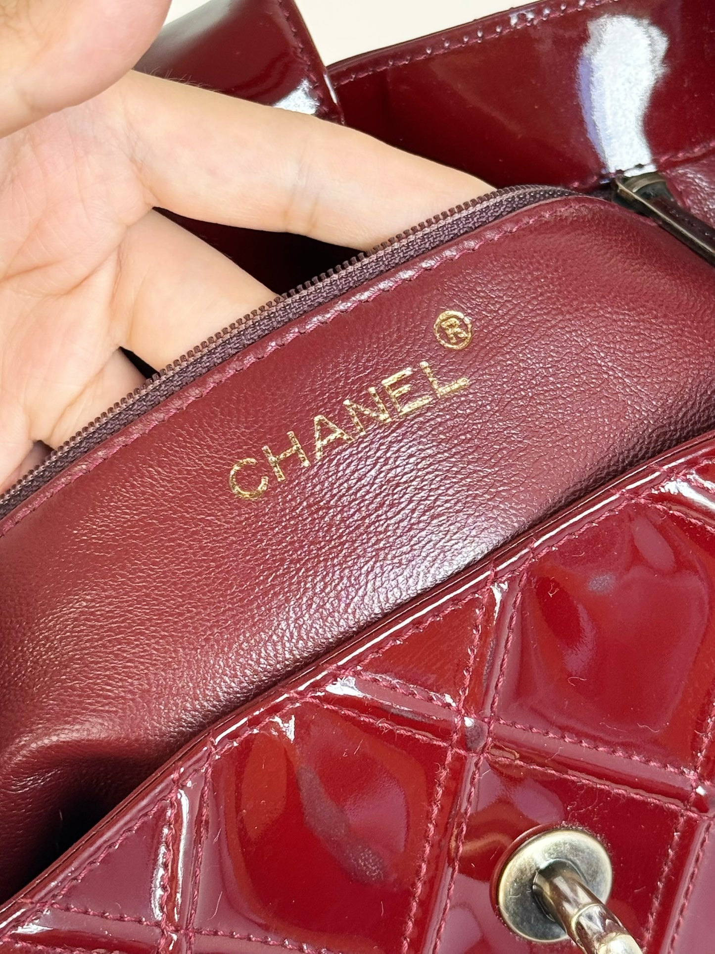 Chanel Vintage Patent Shoulder Bag