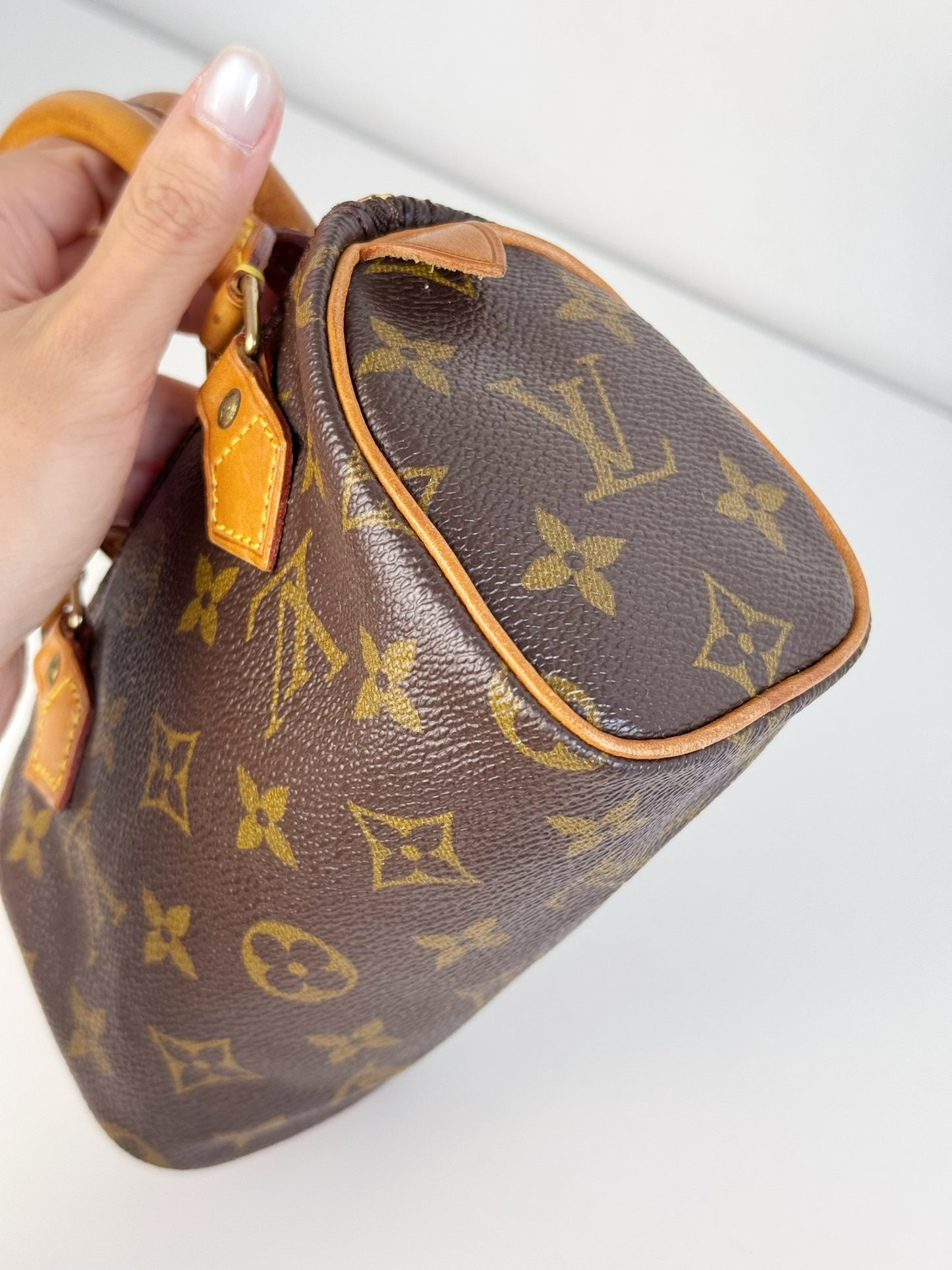 Louis Vuitton Vintage Mini Speedy Handbag Crossbody Bag