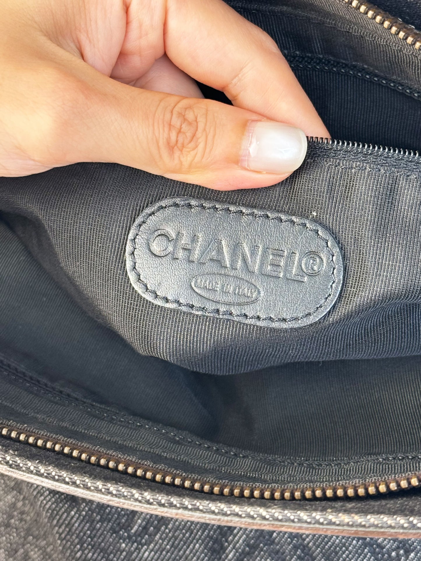 Chanel Vintage Denim Tote Shoulder Bag