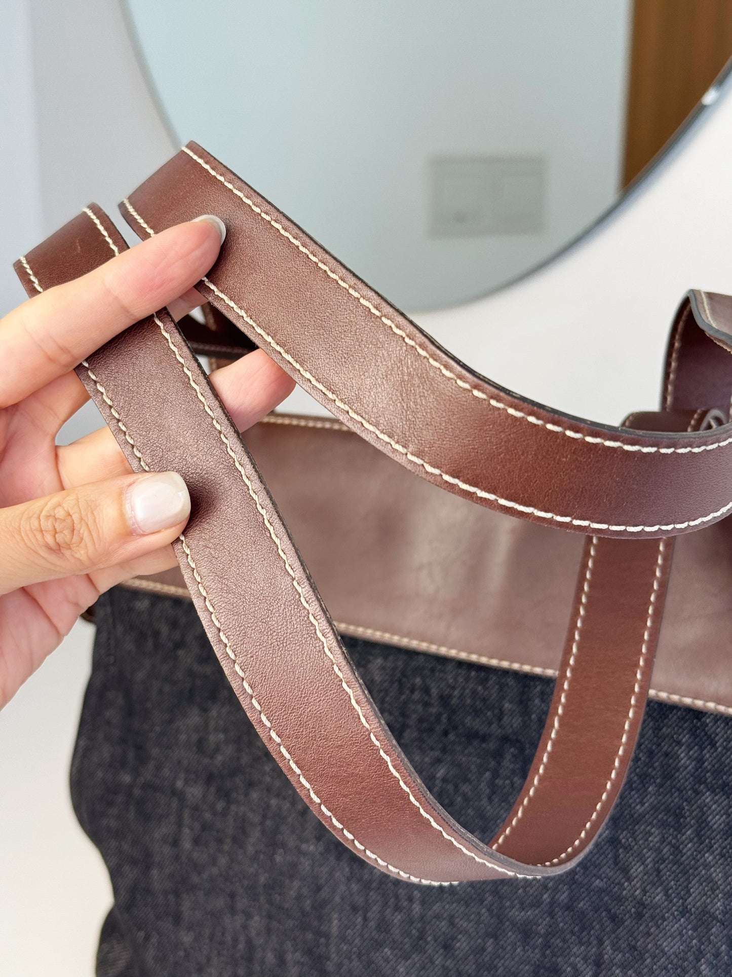 Chanel Vintage Denim Tote Shoulder Bag