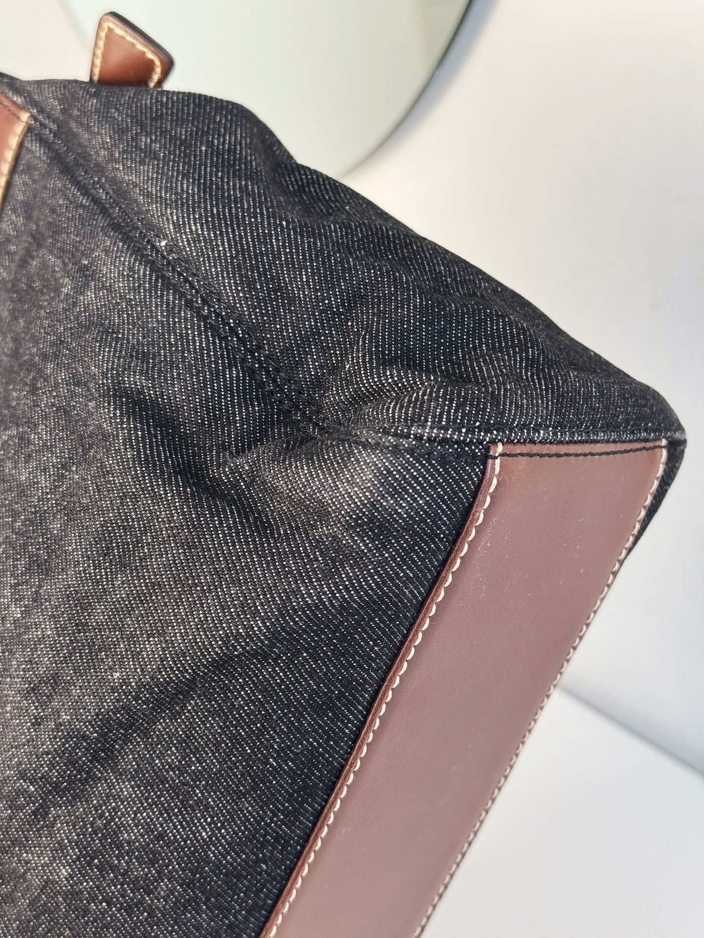 Chanel Vintage Denim Tote Shoulder Bag