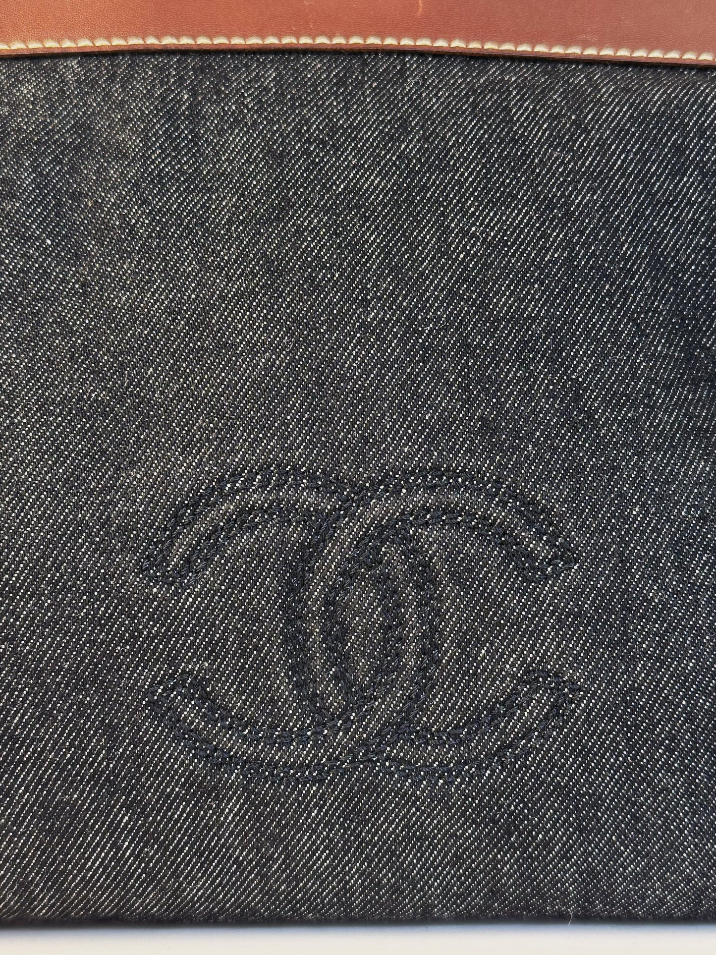 Chanel Vintage Denim Tote Shoulder Bag