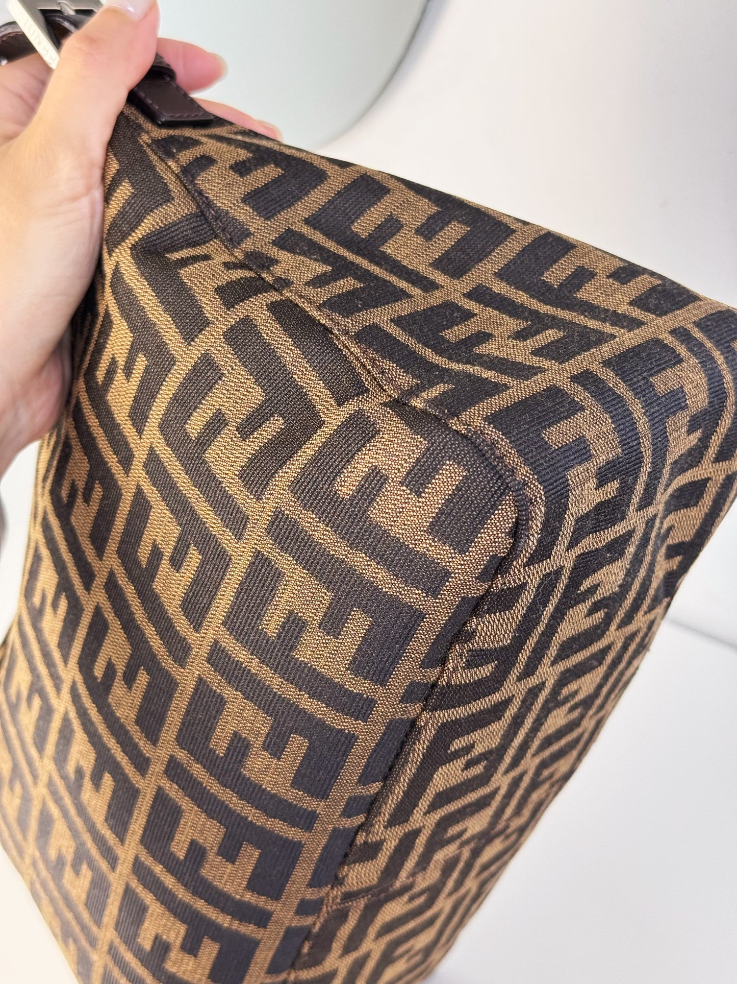Fendi Vintage Zucca Mamma Baguette Shoulder Bag