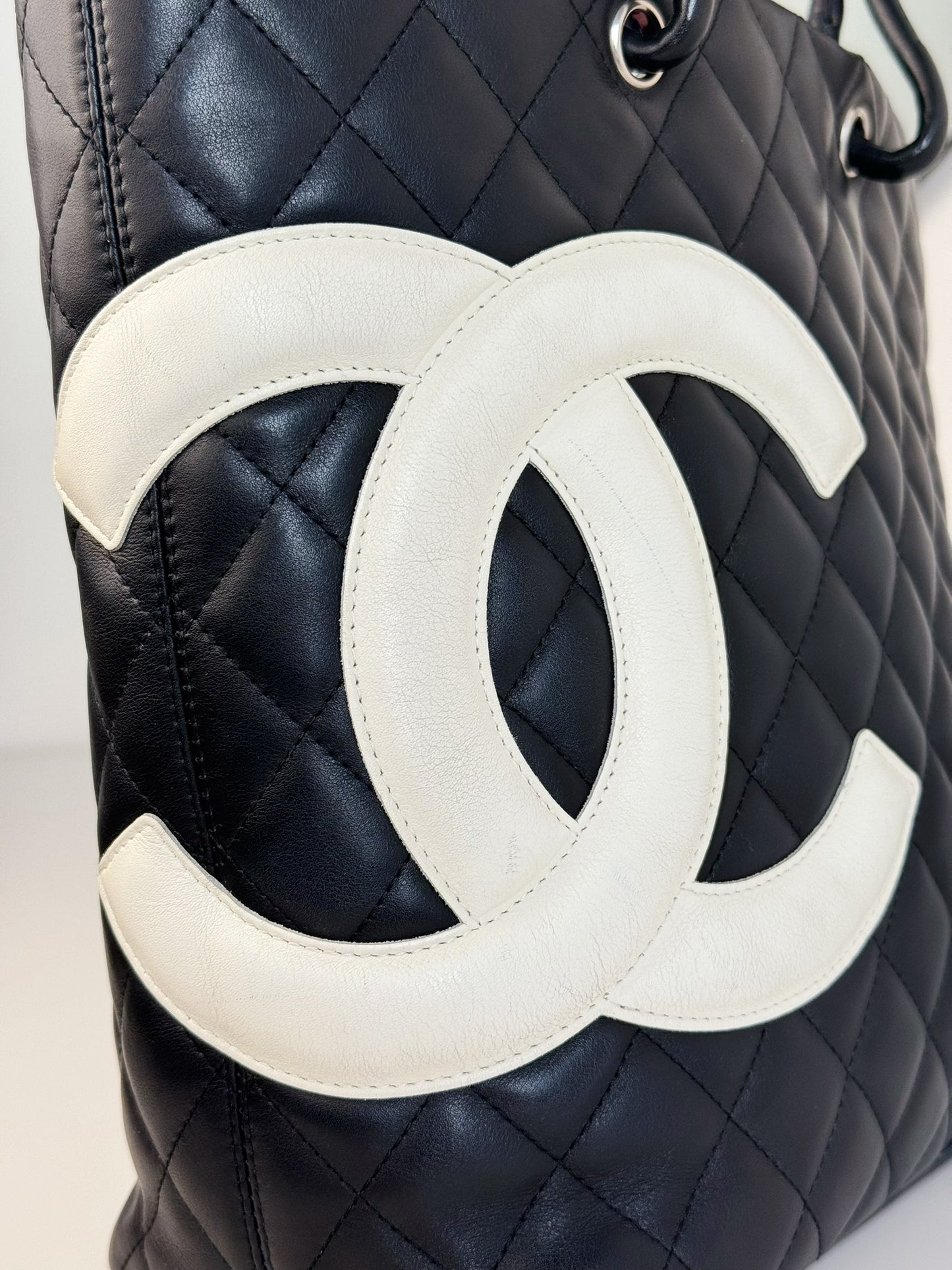 Chanel Vintage Cambon Shoulder Tote Bag