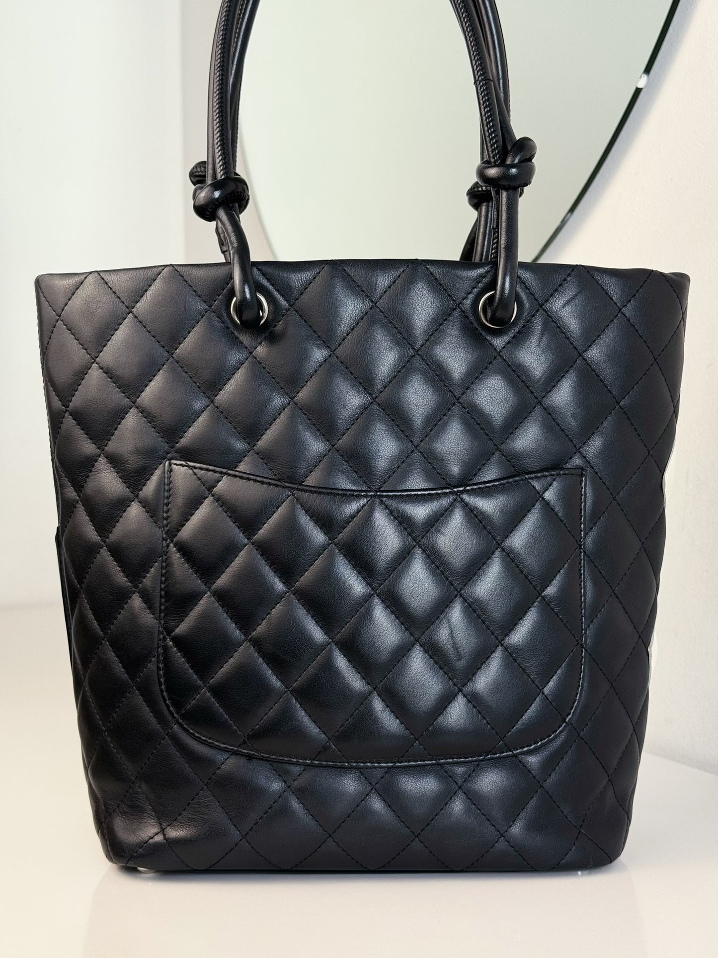 Chanel Vintage Cambon Shoulder Tote Bag