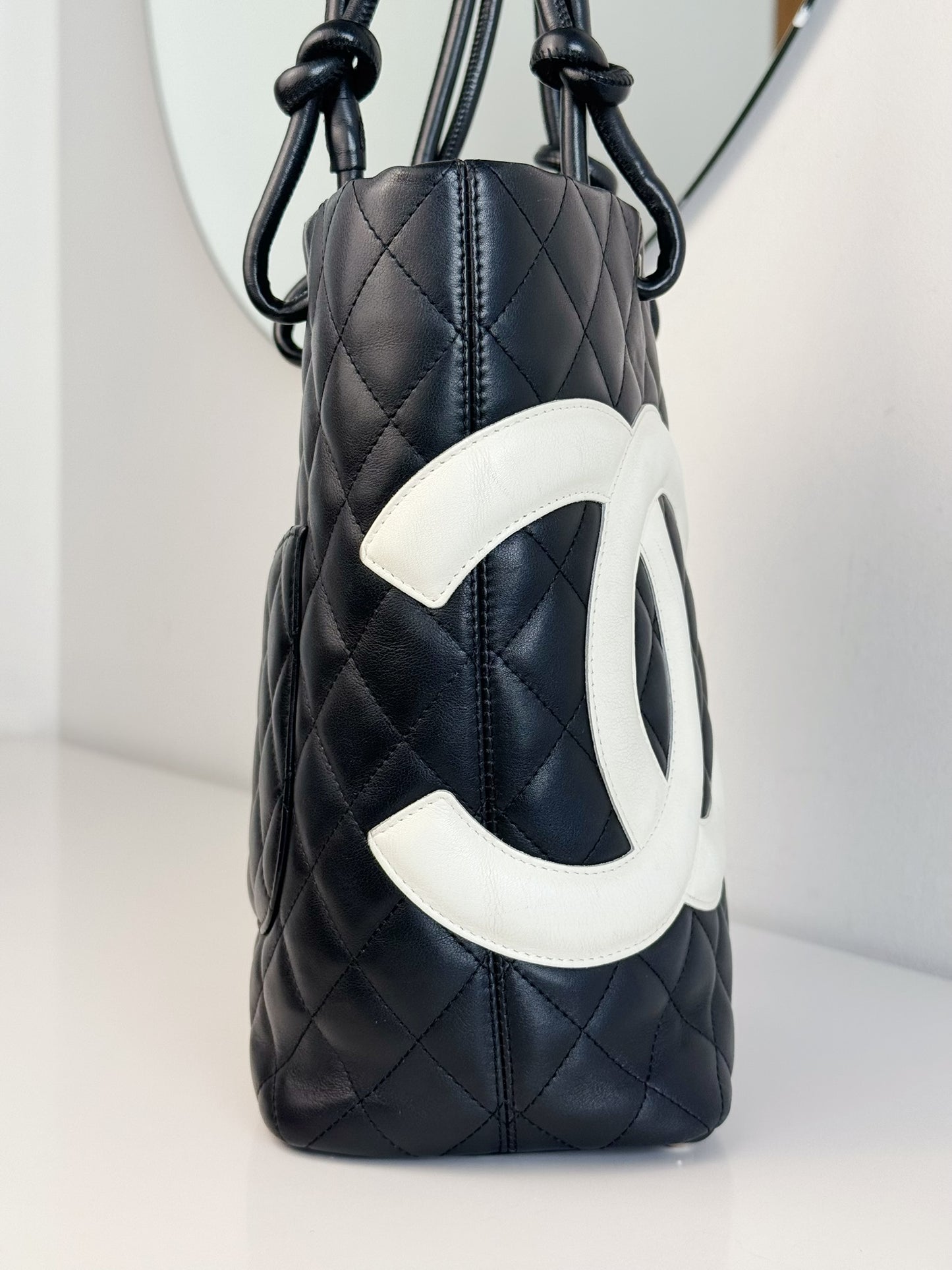 Chanel Vintage Cambon Shoulder Tote Bag