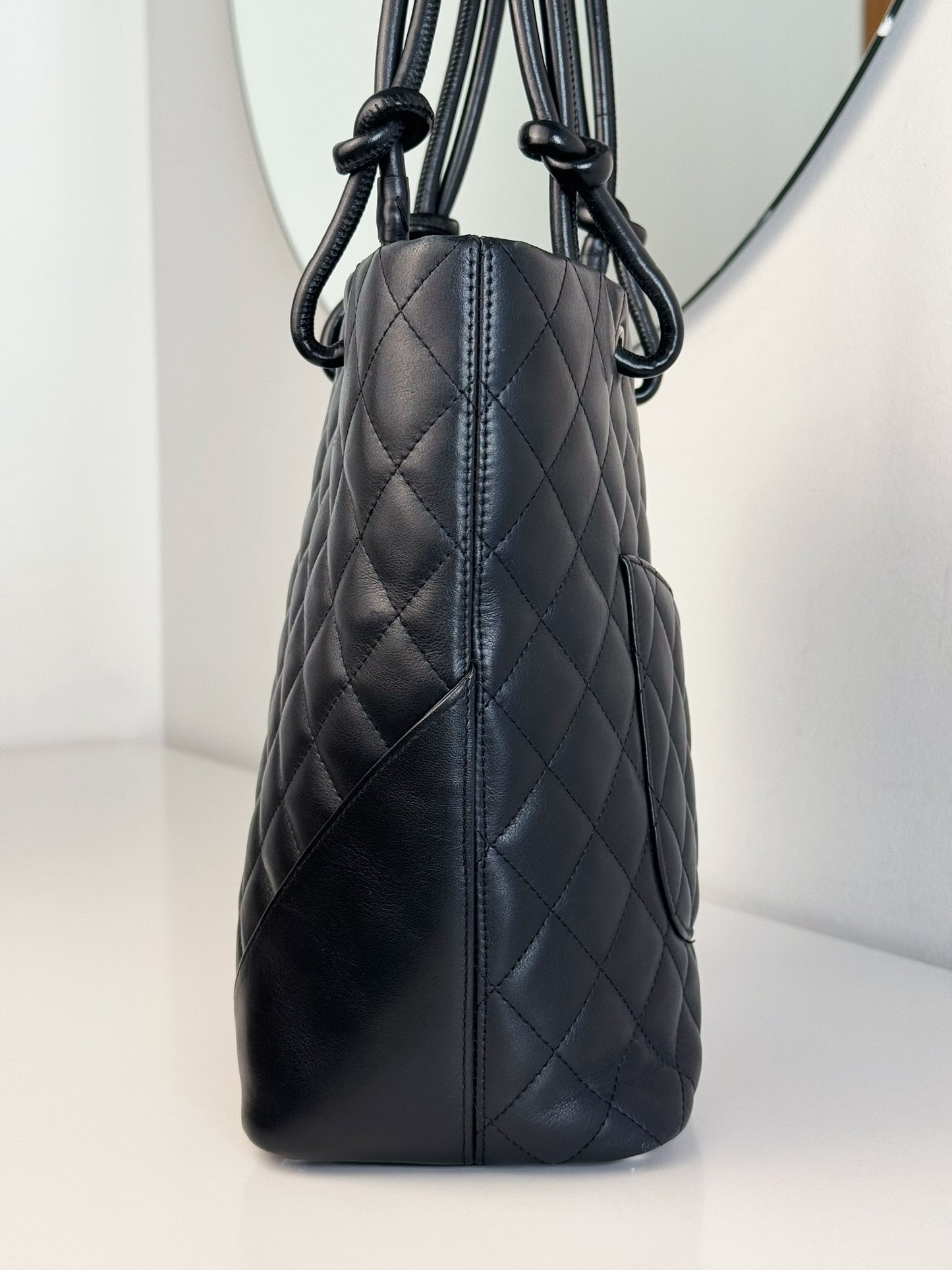 Chanel Vintage Cambon Shoulder Tote Bag