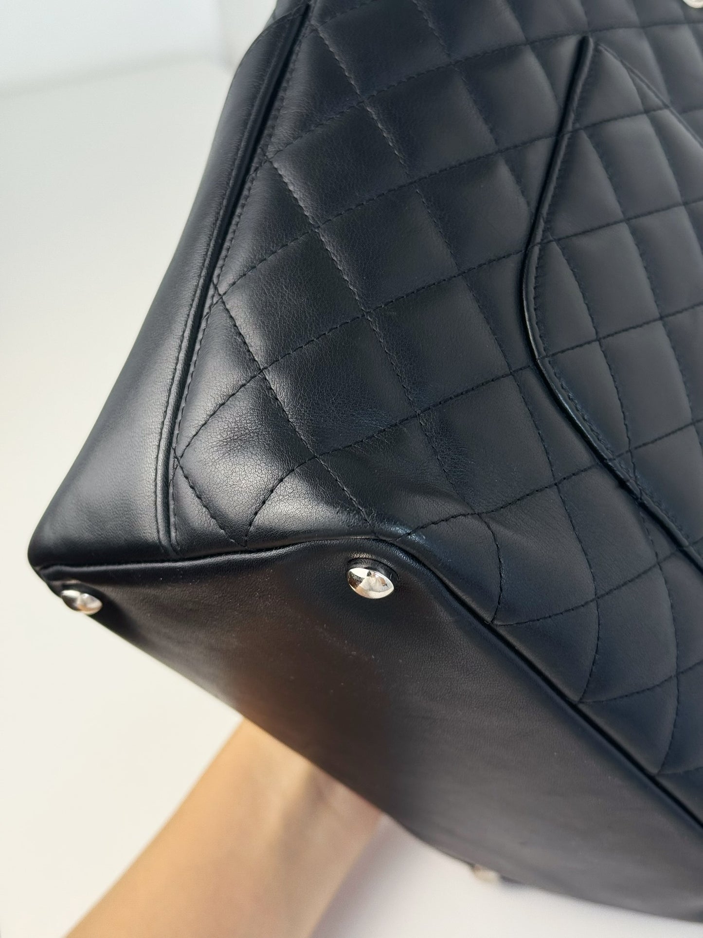 Chanel Vintage Cambon Shoulder Tote Bag