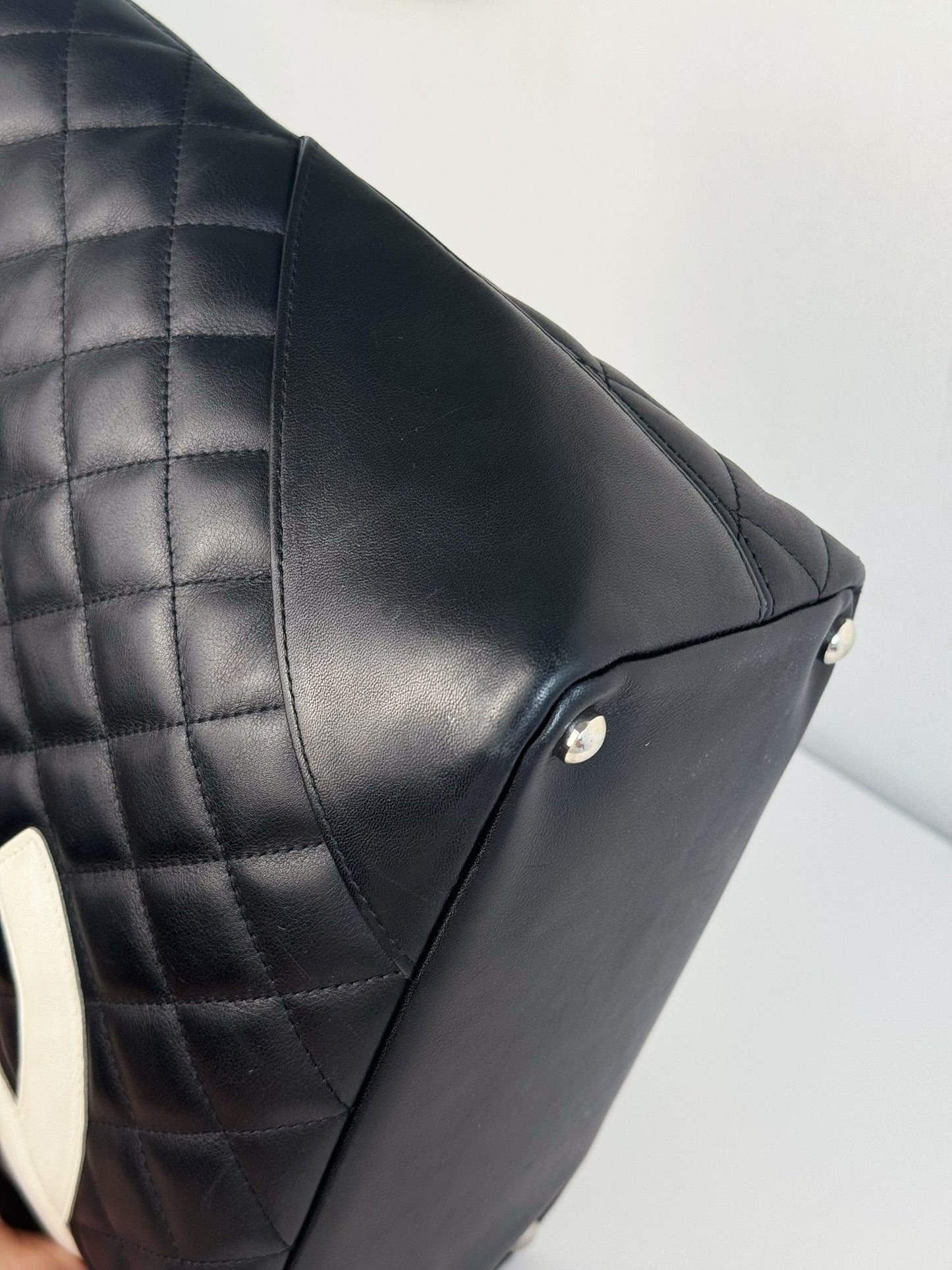 Chanel Vintage Cambon Shoulder Tote Bag