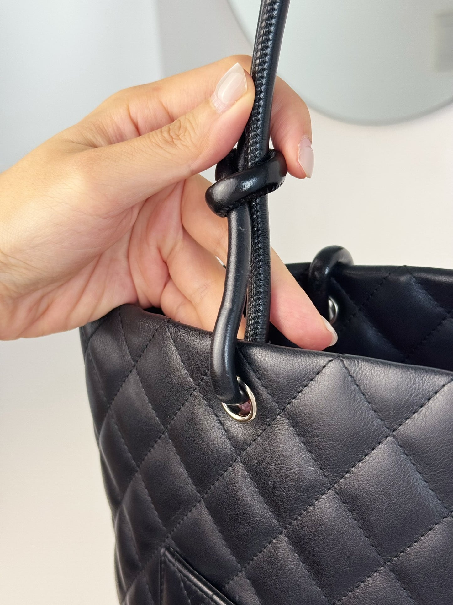 Chanel Vintage Cambon Shoulder Tote Bag