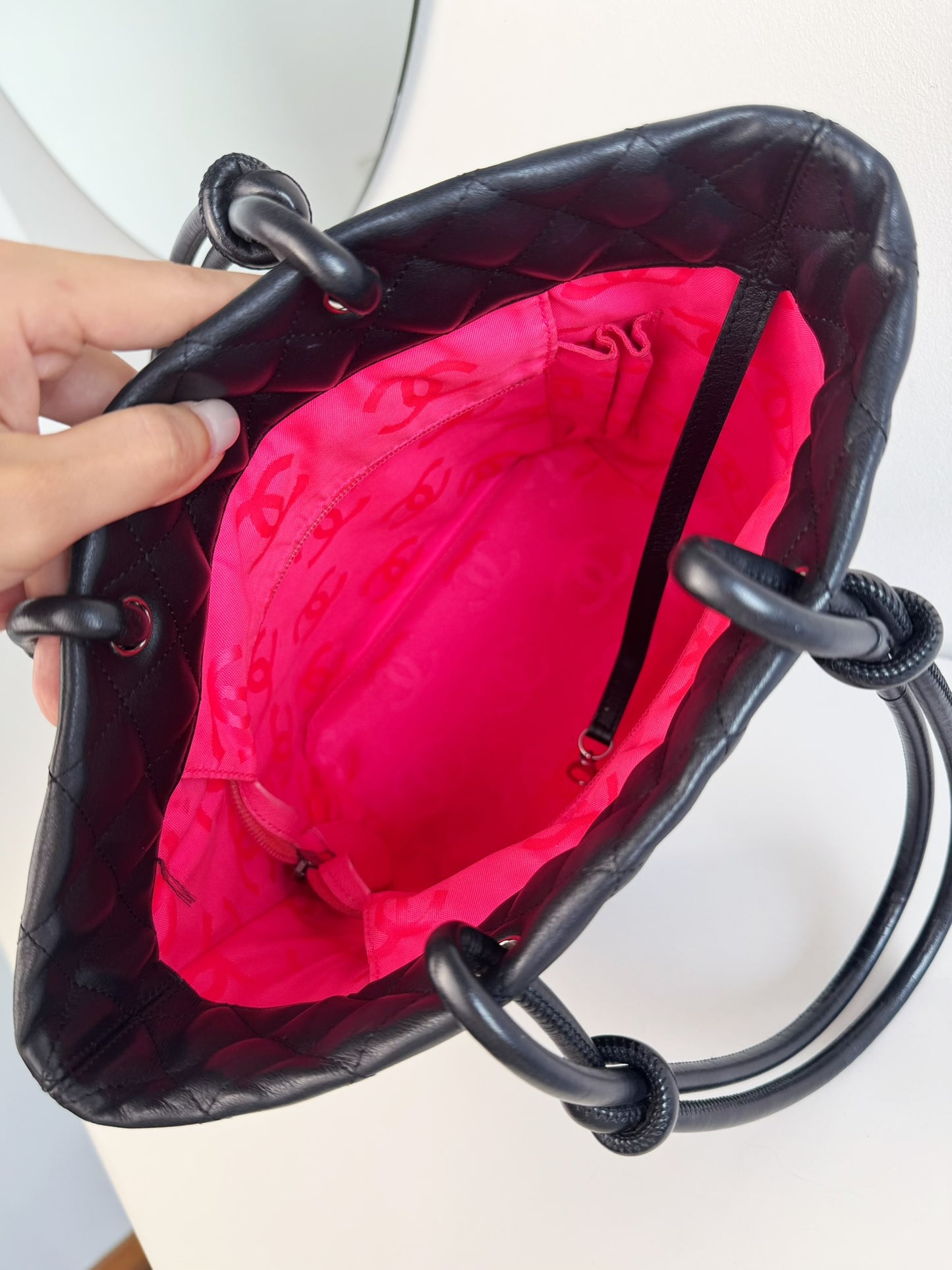 Chanel Vintage Cambon Shoulder Tote Bag