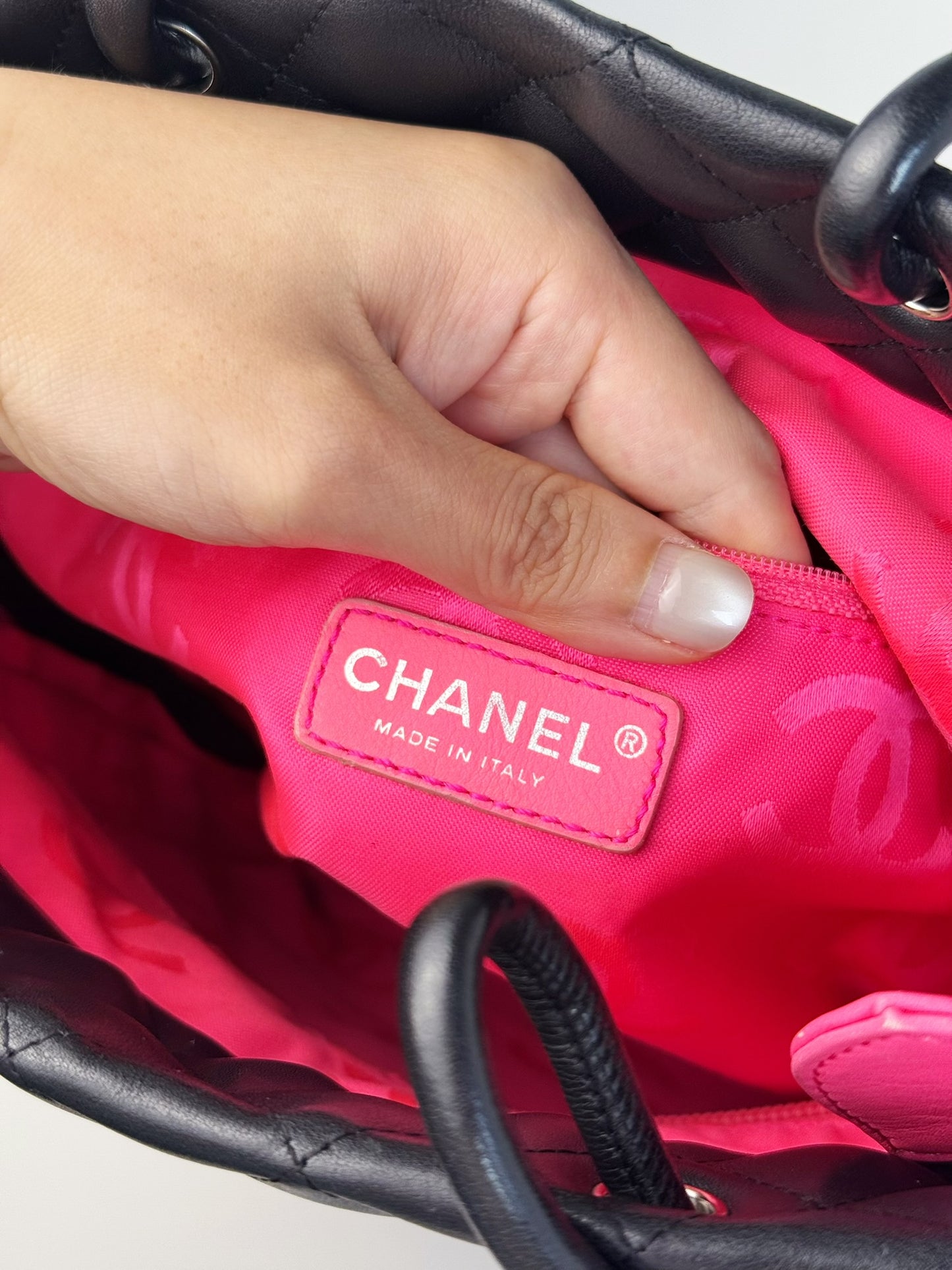 Chanel Vintage Cambon Shoulder Tote Bag