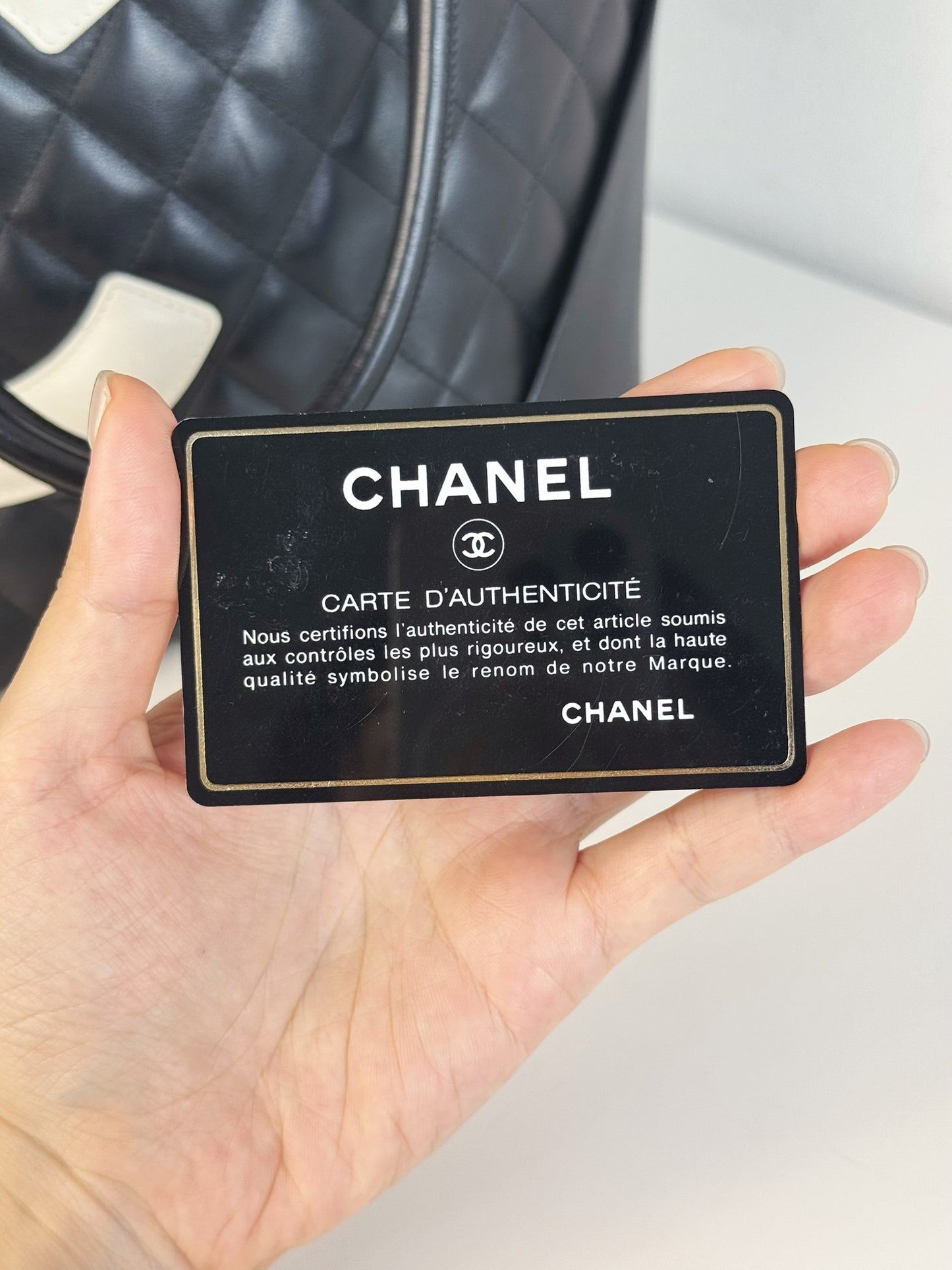 Chanel Vintage Cambon Shoulder Tote Bag