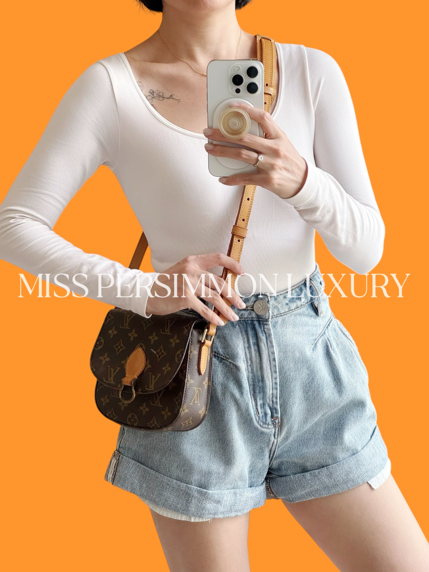 Louis Vuitton Vintage Saint Cloud PM Crossbody Bag