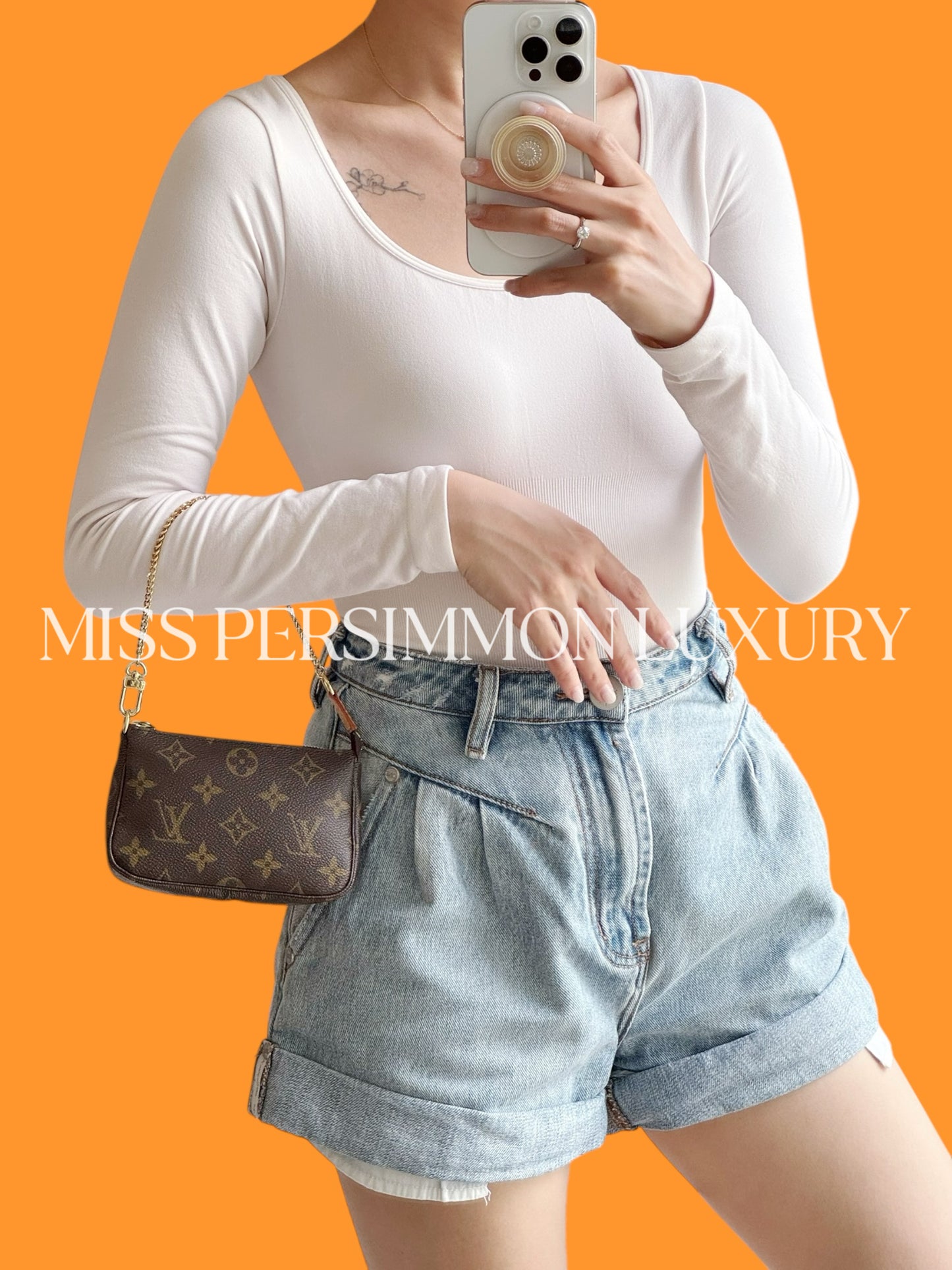 Louis Vuitton Vintage Mini Pochette Accessoires Shoulder Crossbody Bag